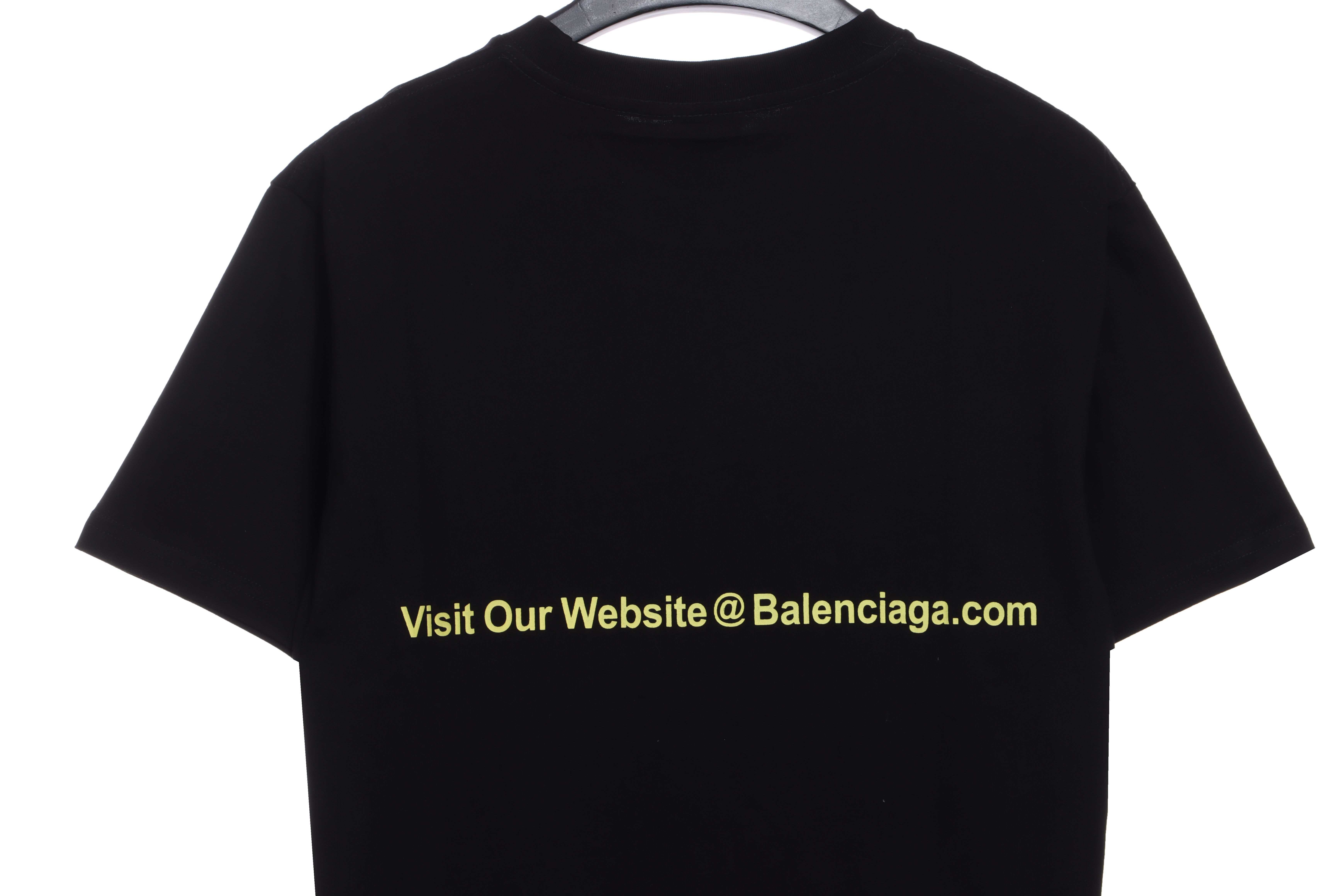 Balenciaga Mailbox Printed Short Sleeve Black