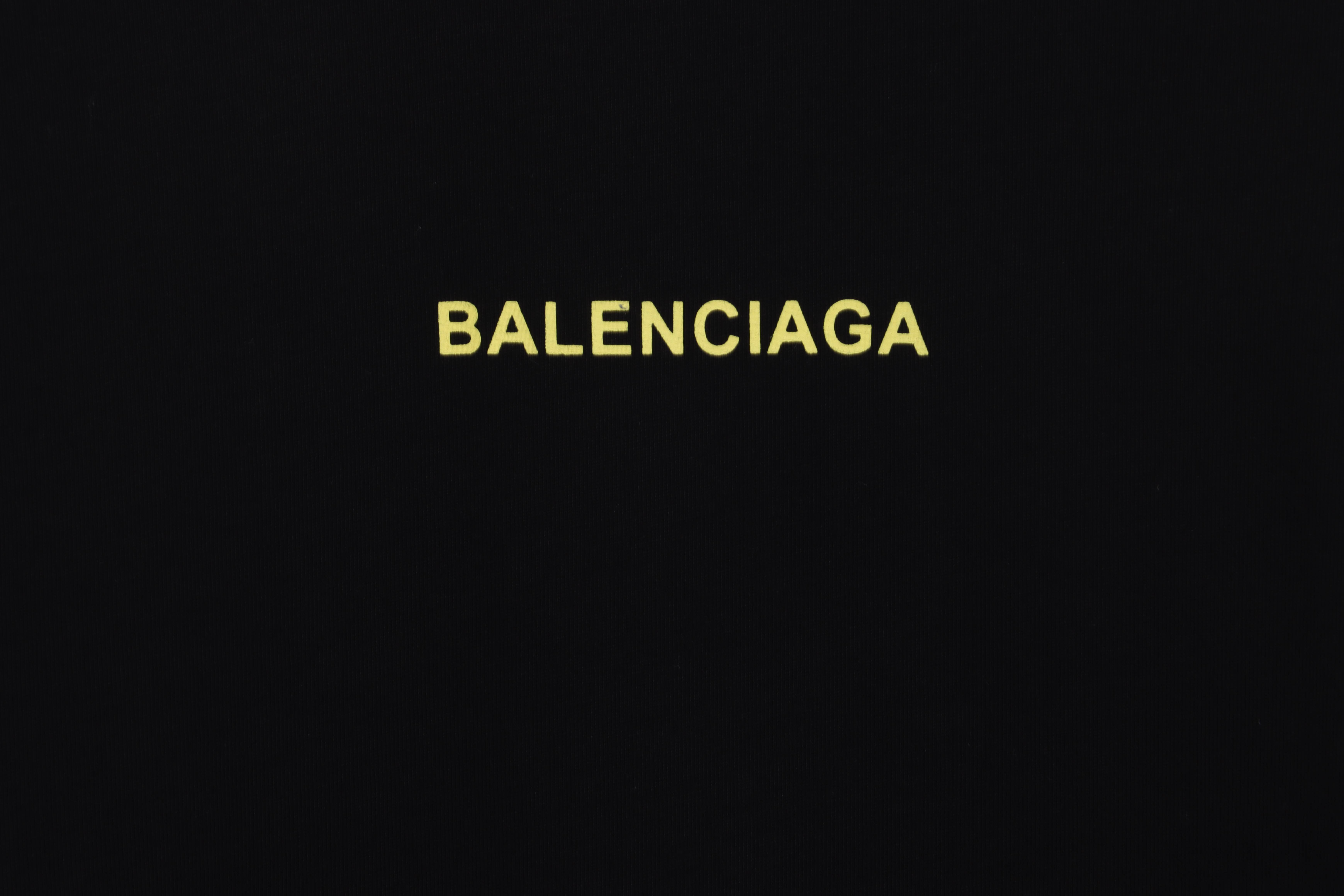 Balenciaga Mailbox Printed Short Sleeve Black