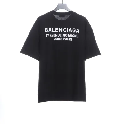 Balenciaga Melt English Print Short Sleeve Black 02