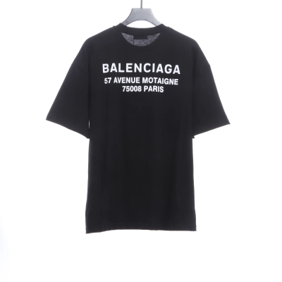 Balenciaga Melt English Print Short Sleeve Black 02