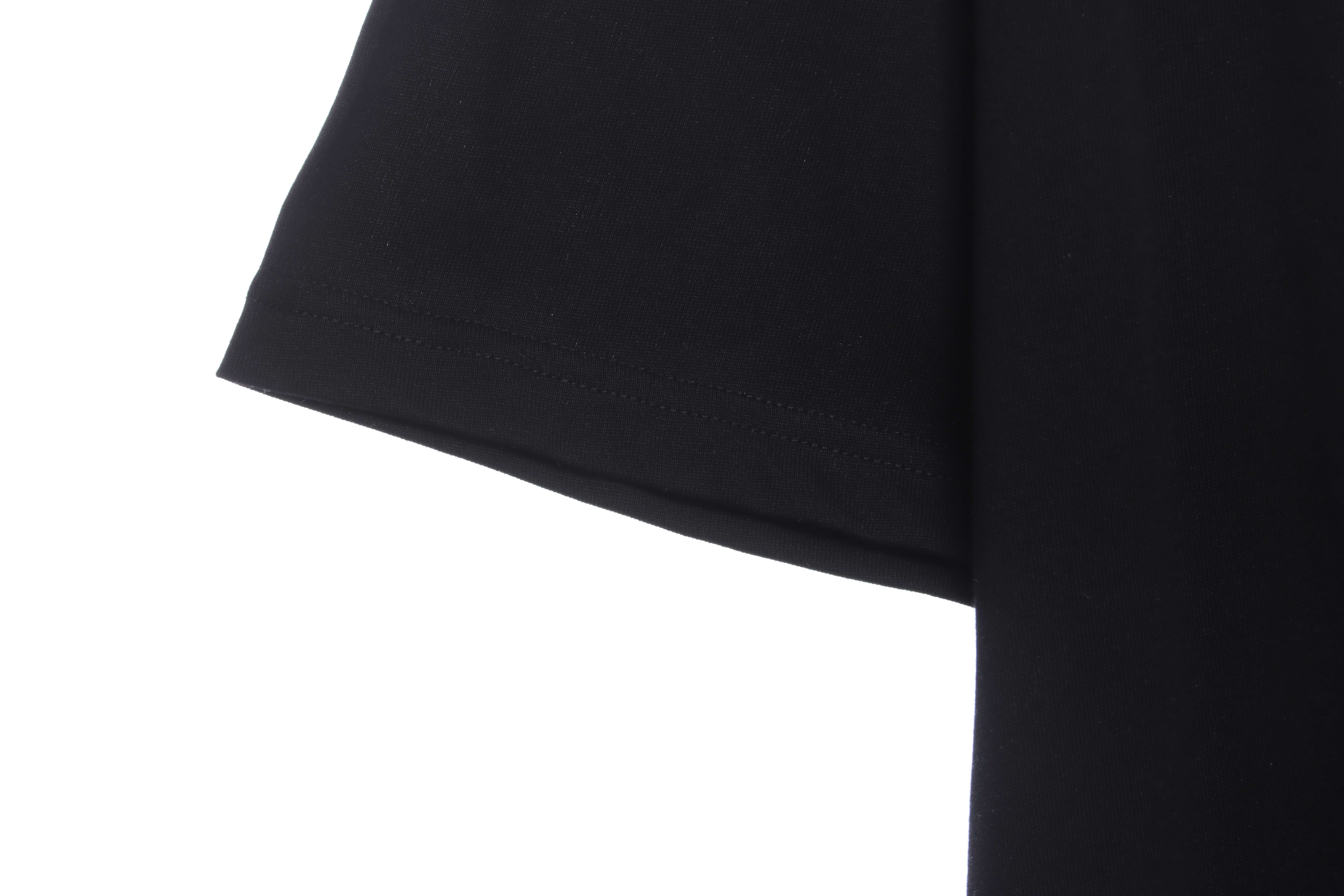 Balenciaga Melt English Print Short Sleeve Black