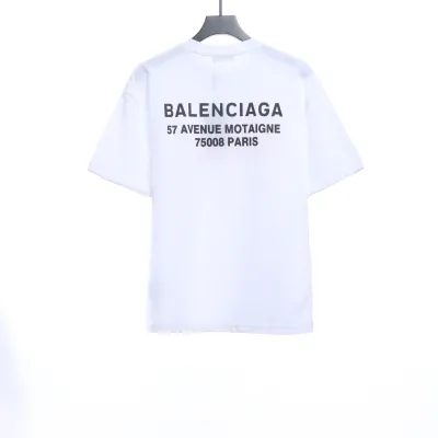 Balenciaga Melt English Print Short Sleeve White 02