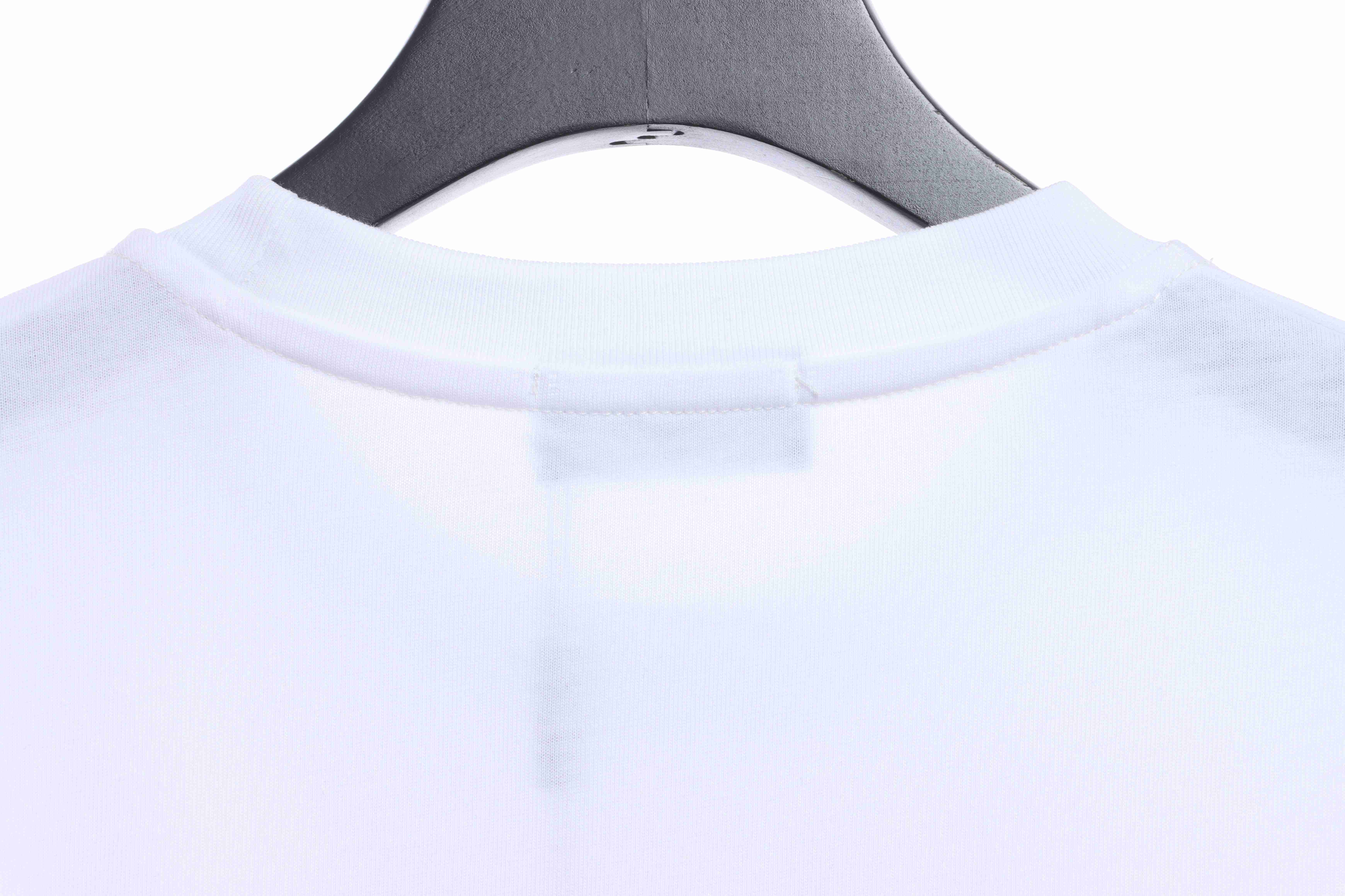 Balenciaga Melt English Print Short Sleeve White