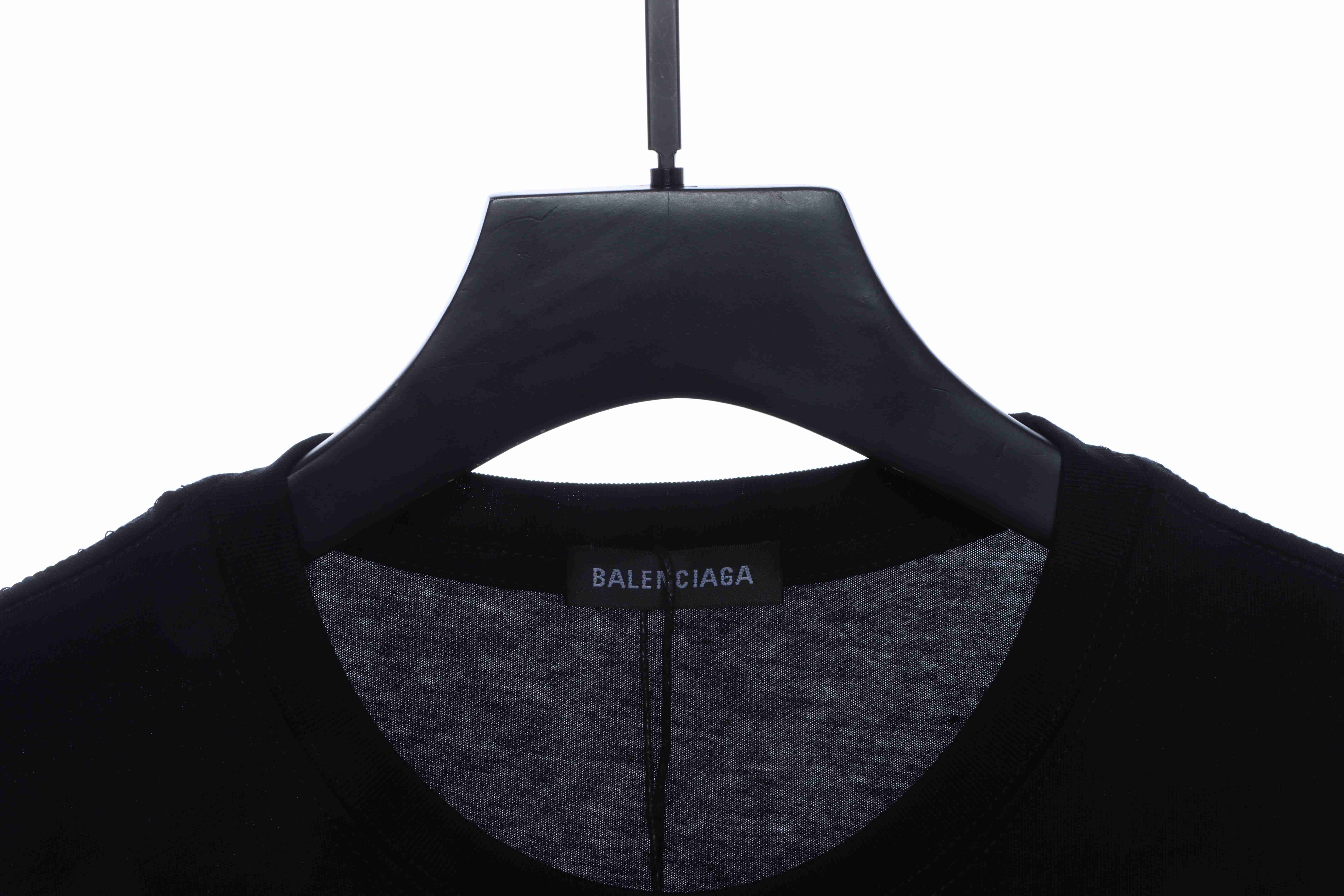 Balenciaga multilingual short-sleeve black