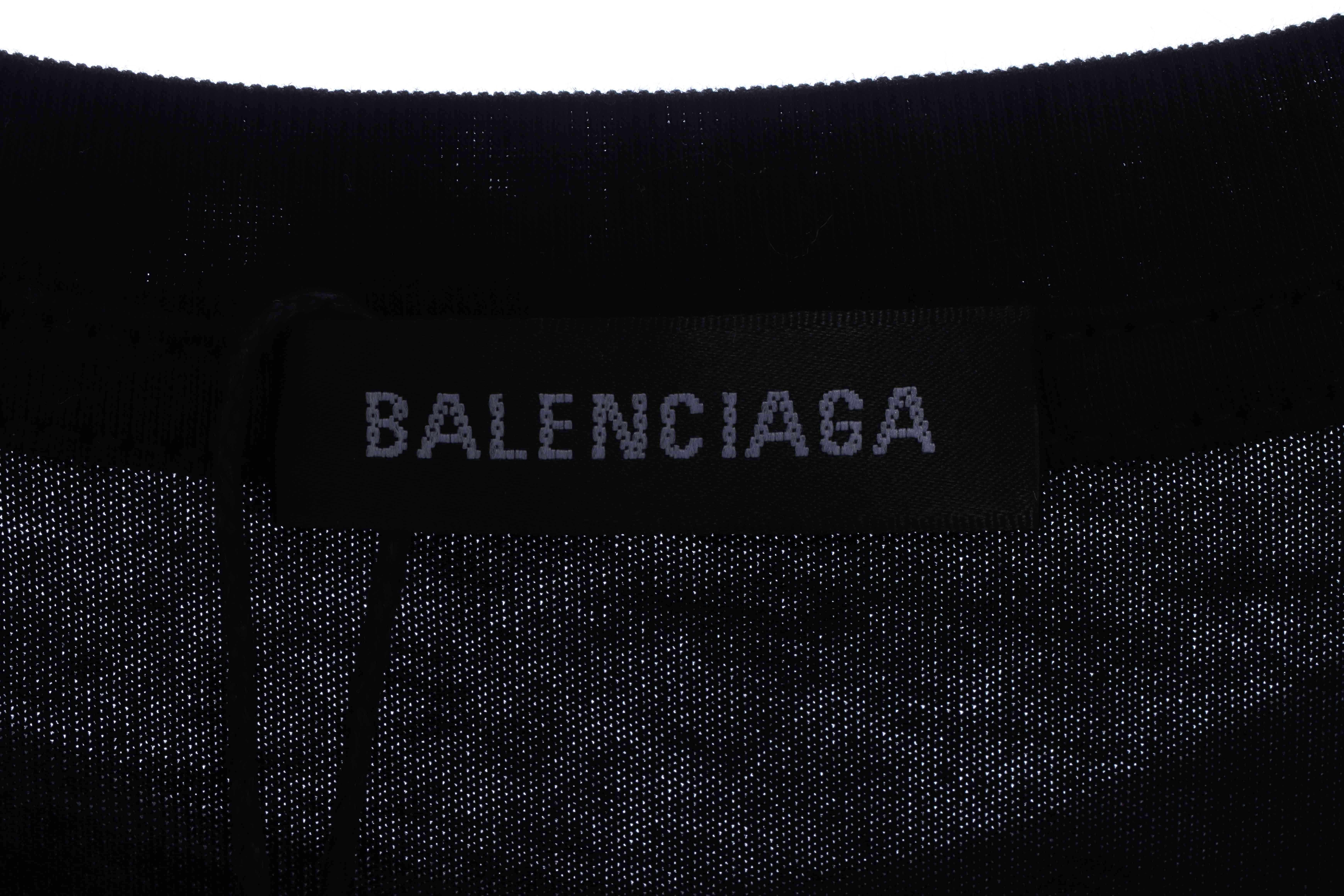 Balenciaga multilingual short-sleeve black