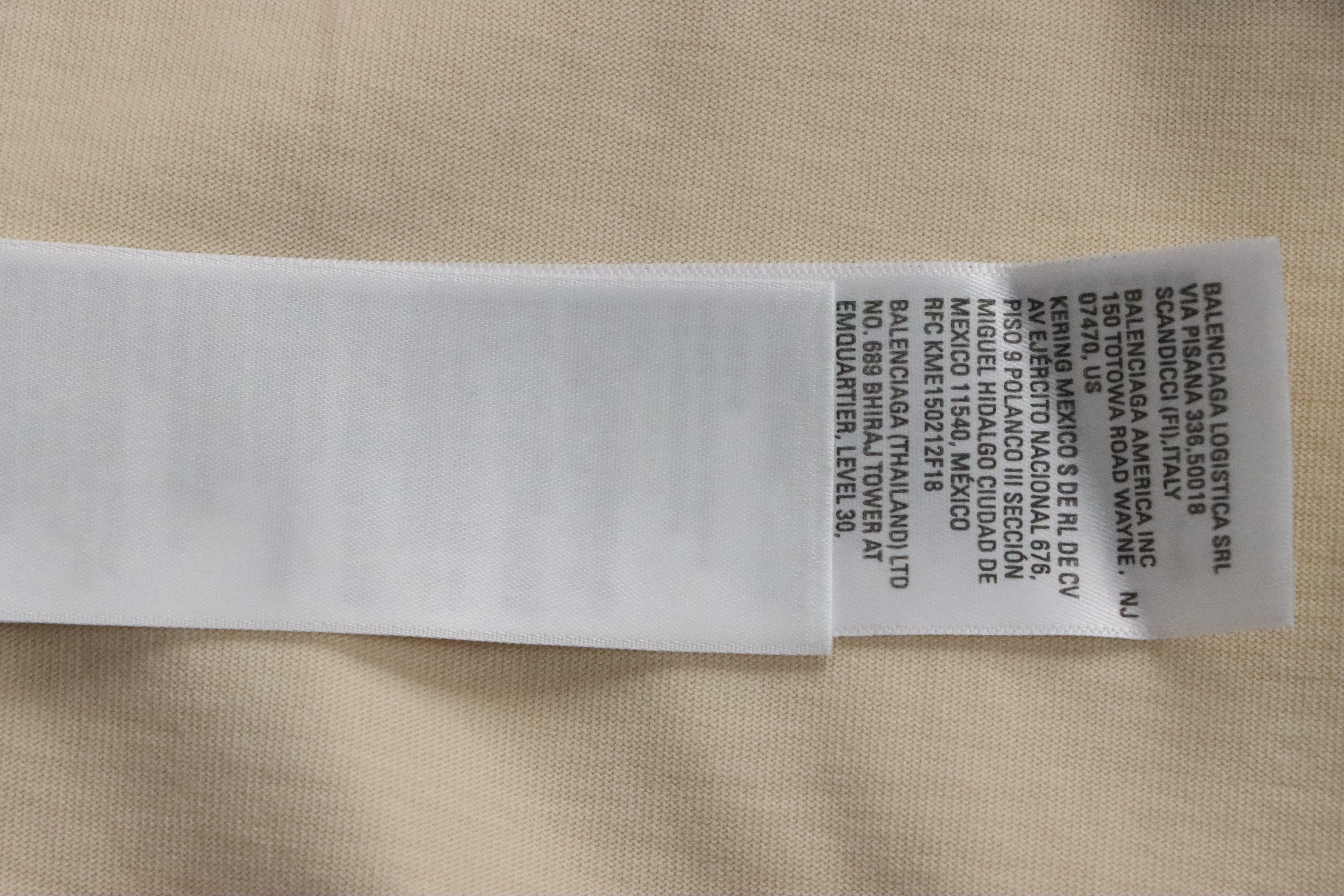 Balenciaga Musical Note Print Short Sleeve Khaki