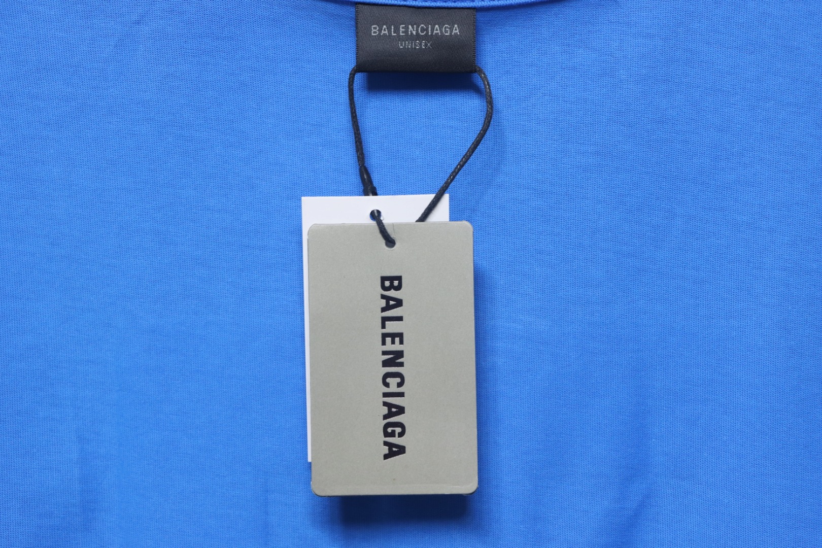 Balenciaga new embroidered basketball short-sleeve size 01 blue