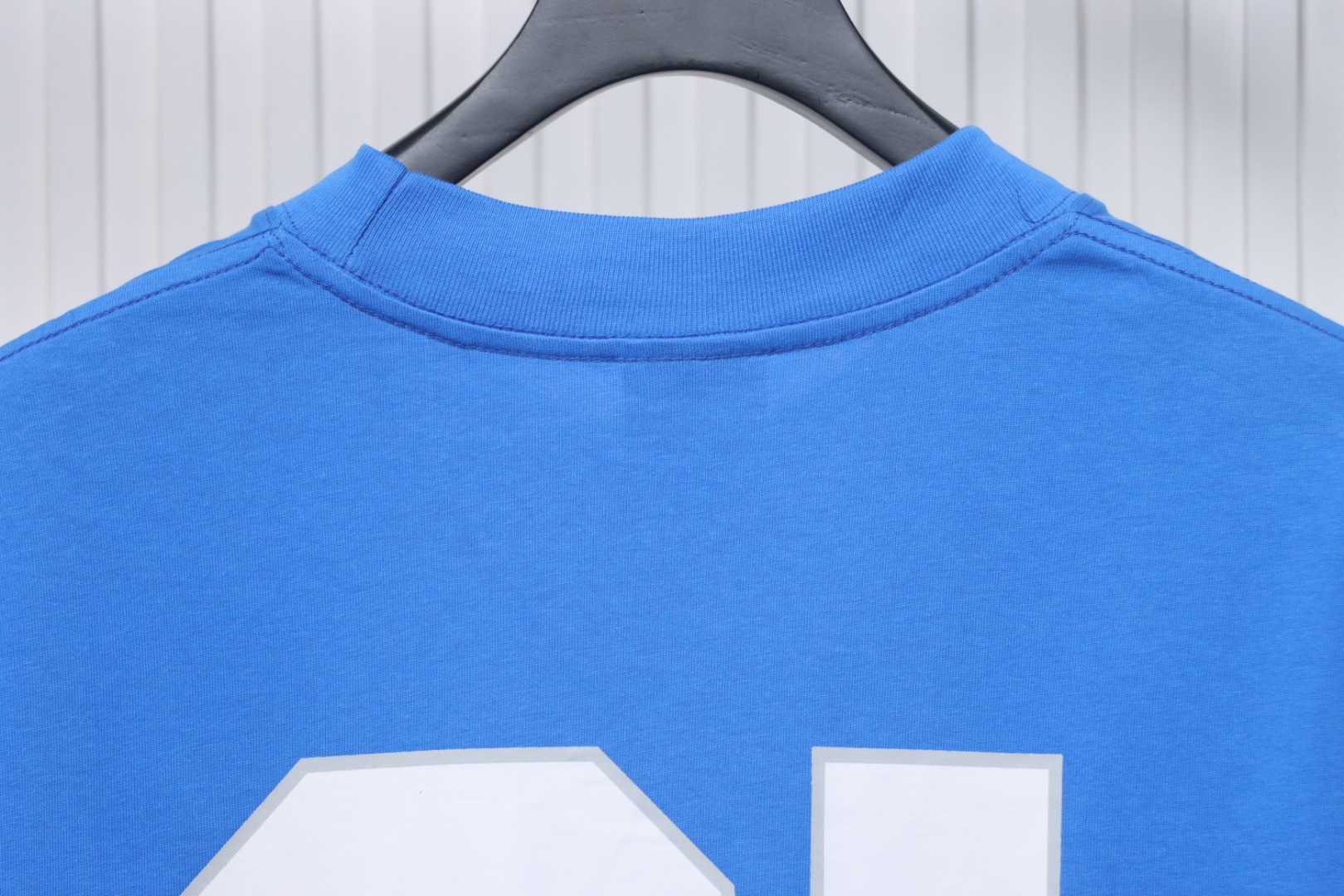 Balenciaga new embroidered basketball short-sleeve size 01 blue