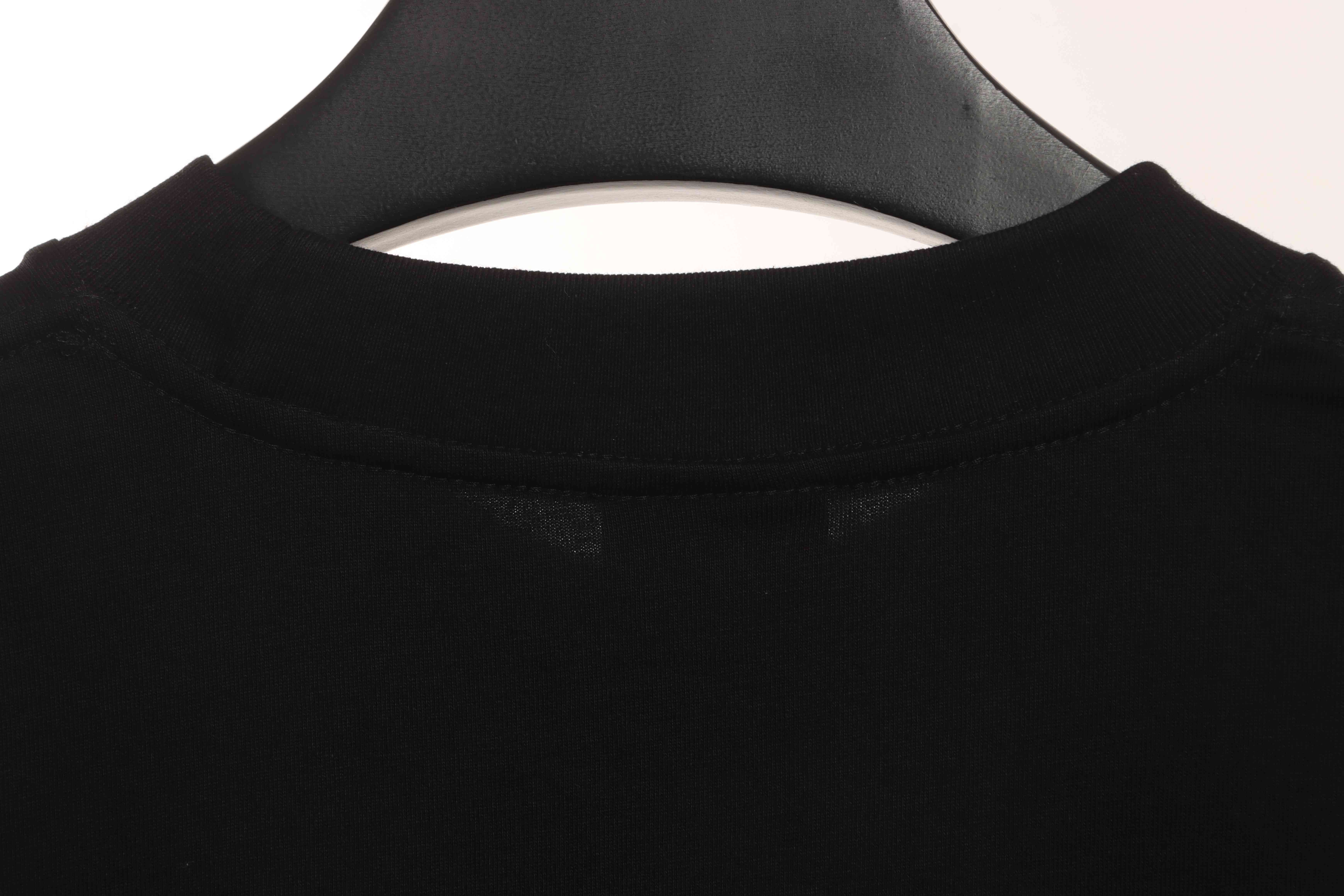 Balenciaga Overlapping LOGO Short Sleeve Black