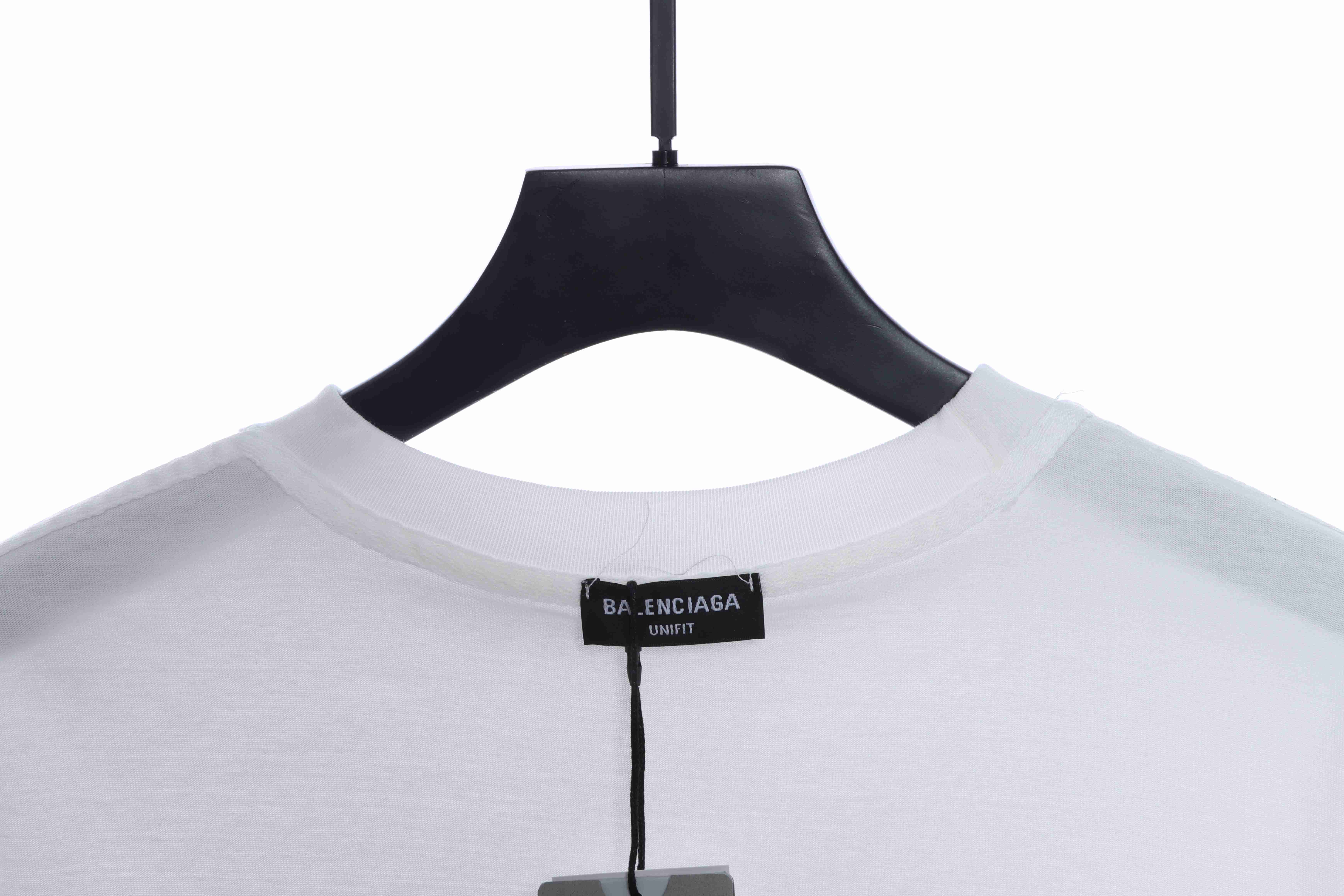 Balenciaga PARIS printed short sleeves White