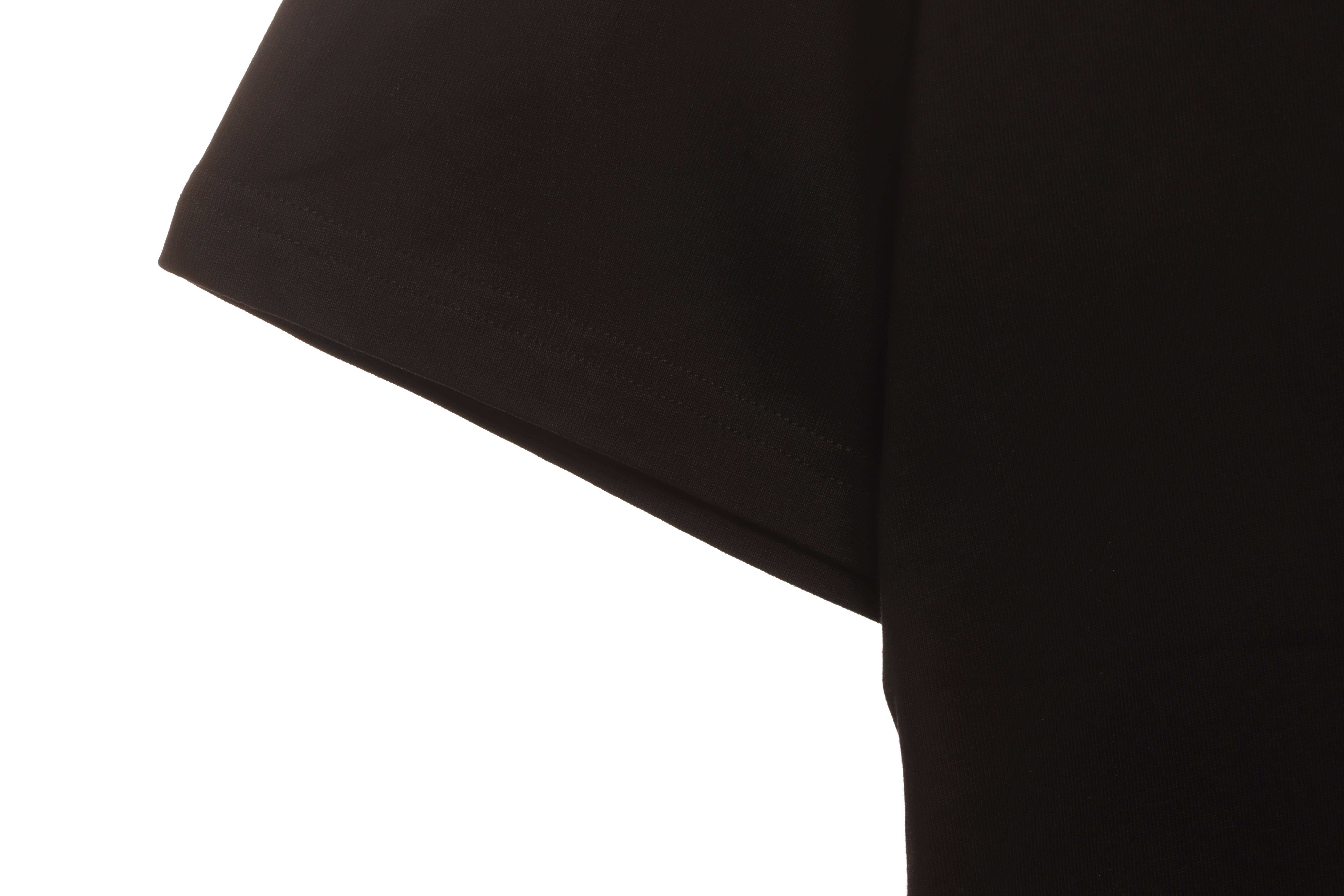 Balenciaga patchwork embroidered jersey short sleeves black