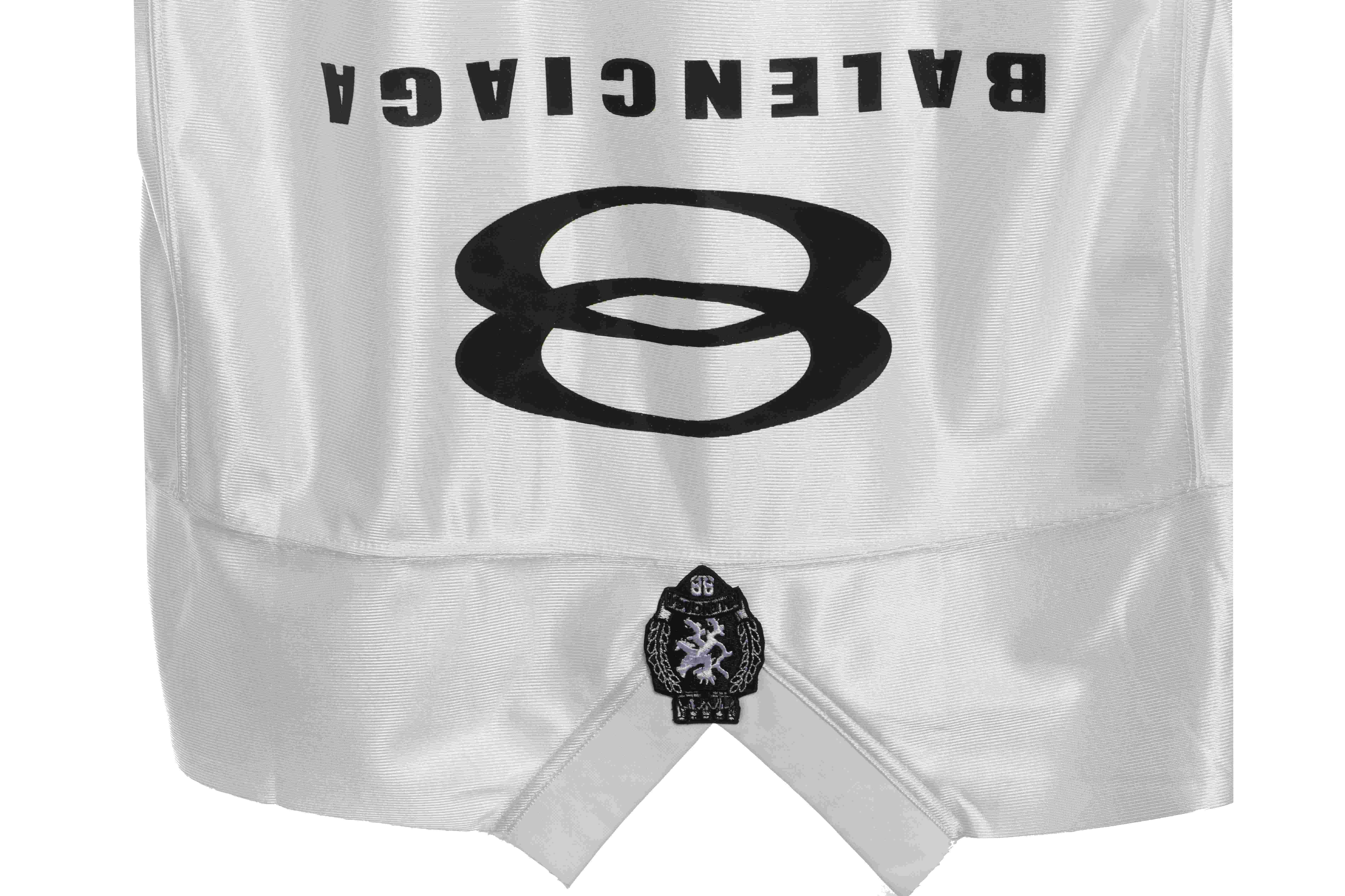 Balenciaga patchwork embroidered jersey short sleeves white