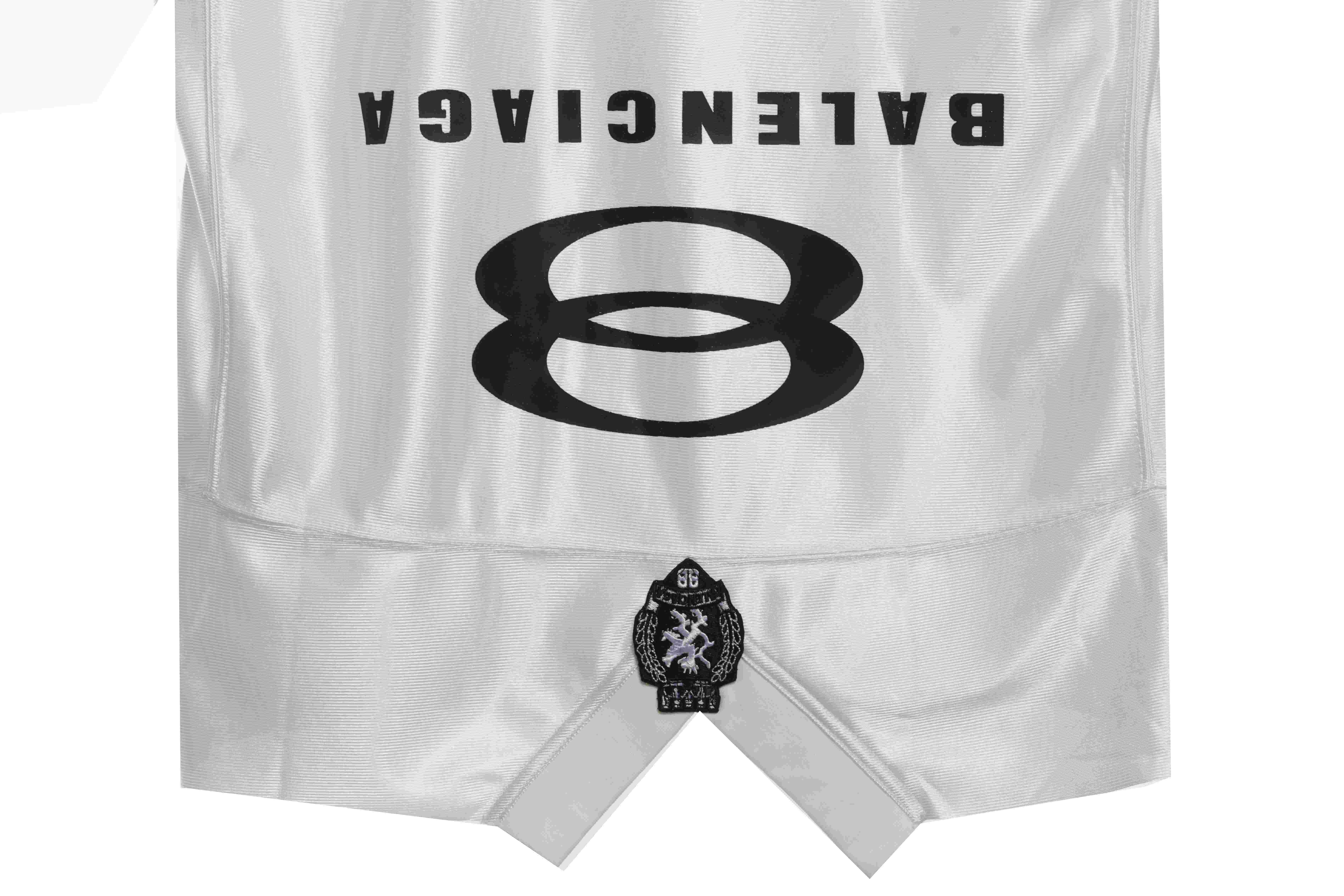 Balenciaga patchwork embroidered jersey short sleeves white