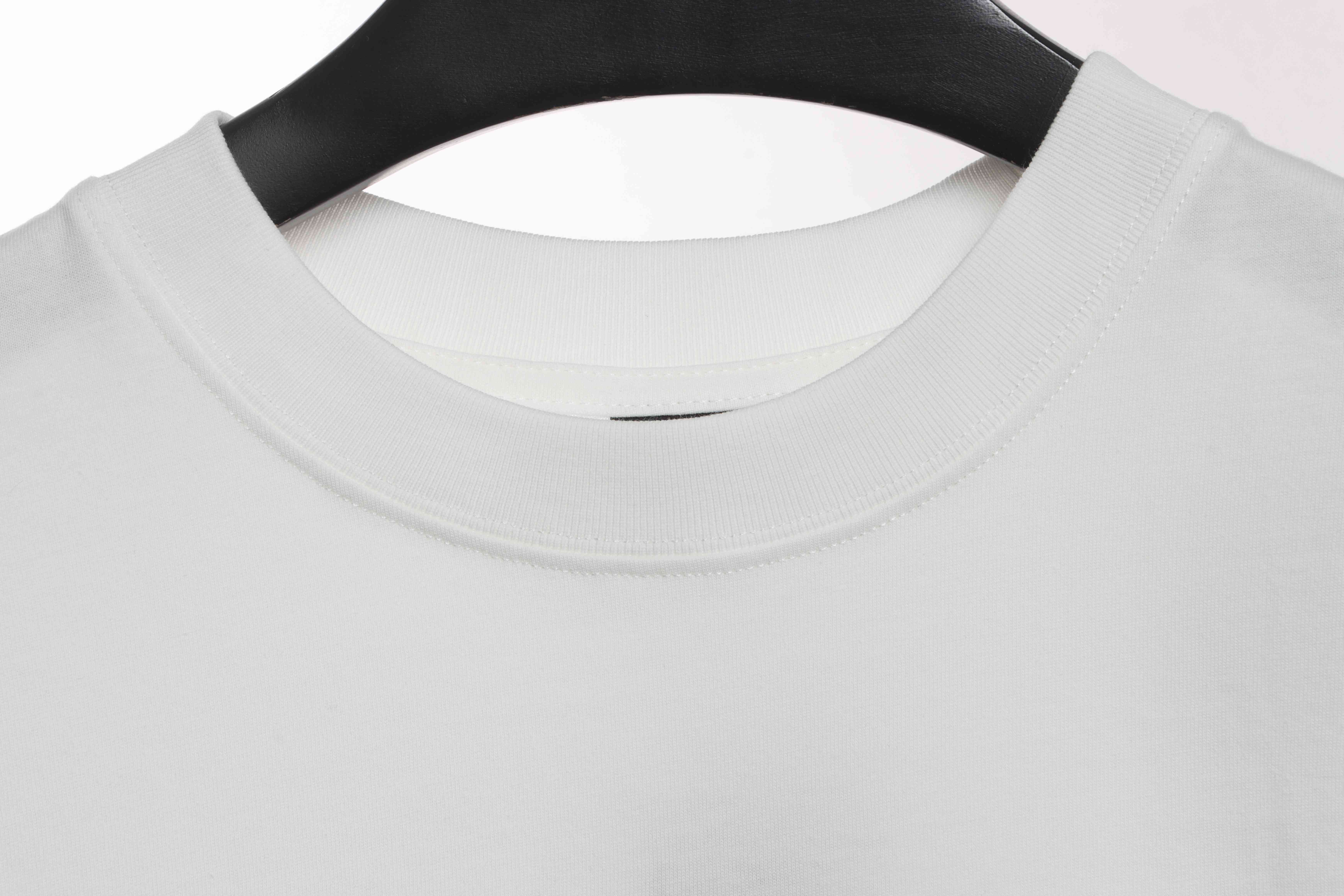 Balenciaga patchwork embroidered jersey short sleeves white