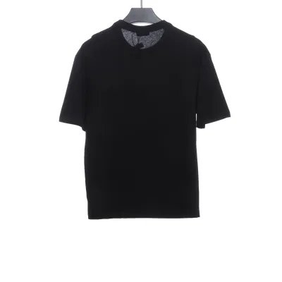 Balenciaga rhinestone button short sleeve black 02