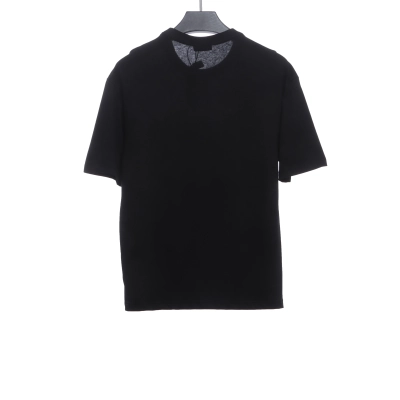 Balenciaga rhinestone button short sleeve black 02