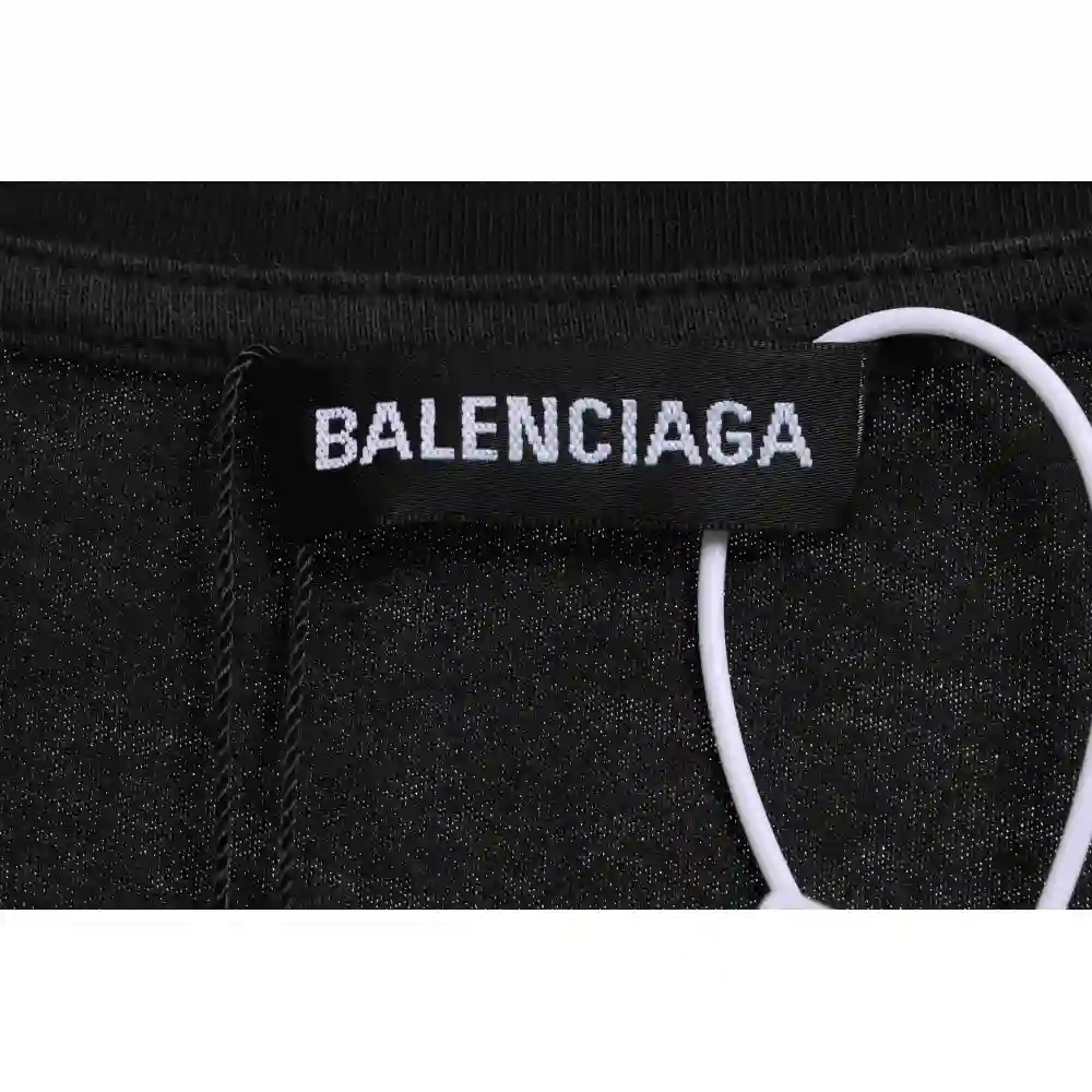 Balenciaga rhino print distressed short-sleeve