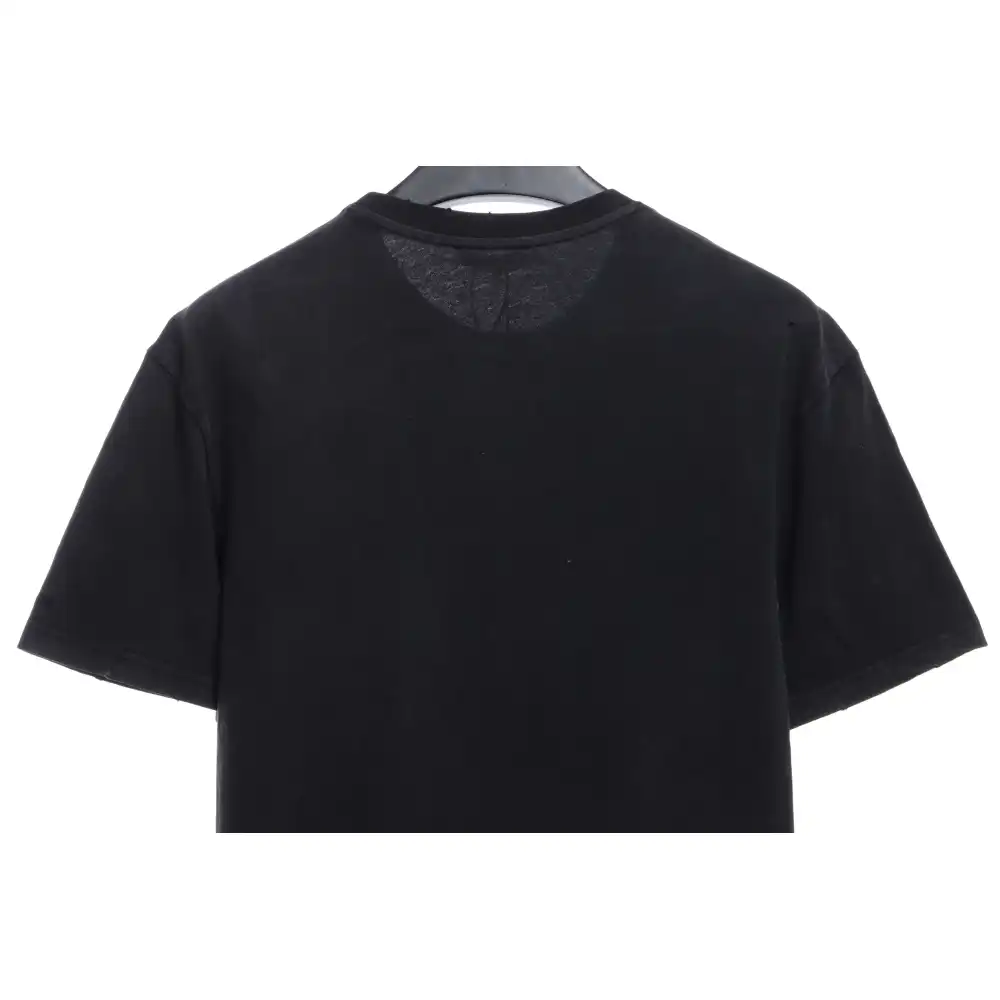 Balenciaga rhino print distressed short-sleeve