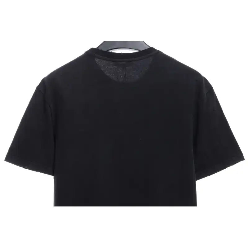 Balenciaga rhino print distressed short-sleeve