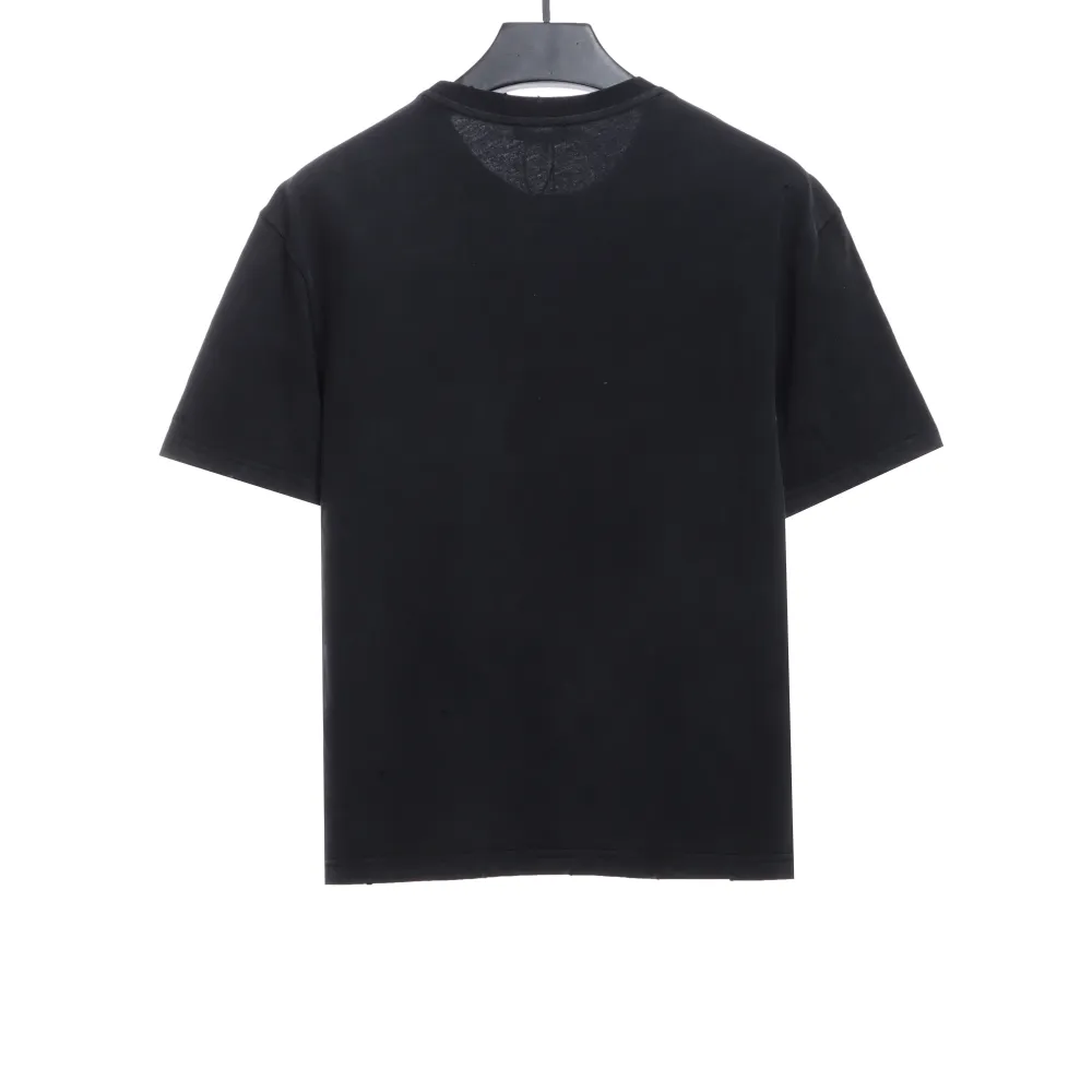 Balenciaga rhino print distressed short-sleeve