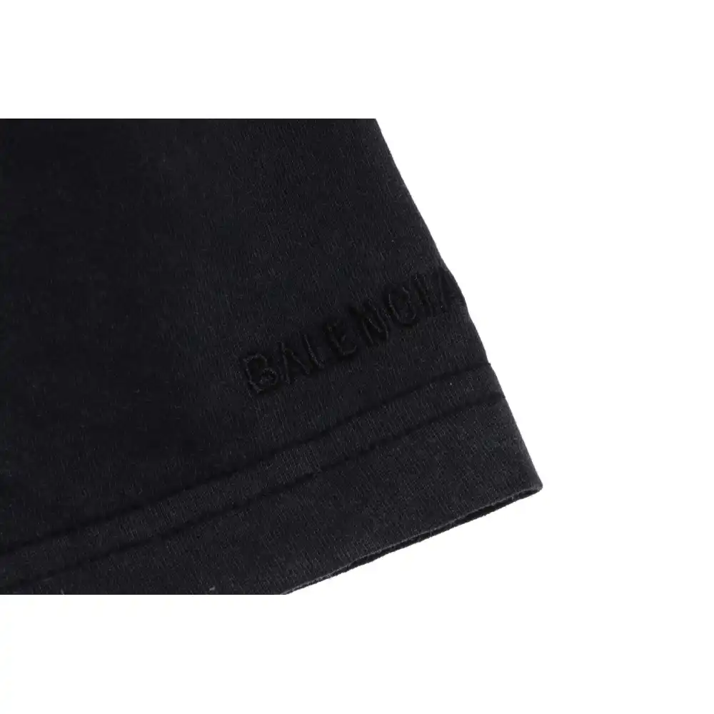 Balenciaga rhino print distressed short-sleeve