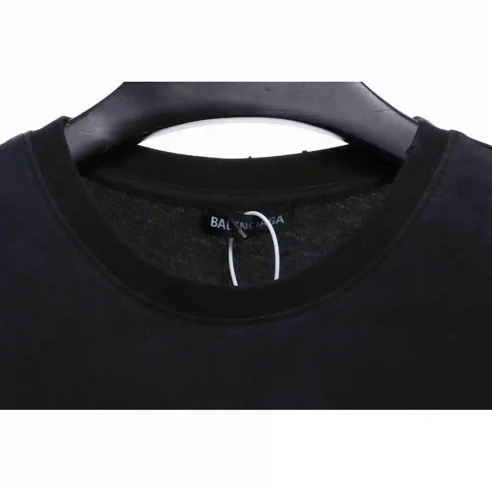 Balenciaga rhino print distressed short-sleeve