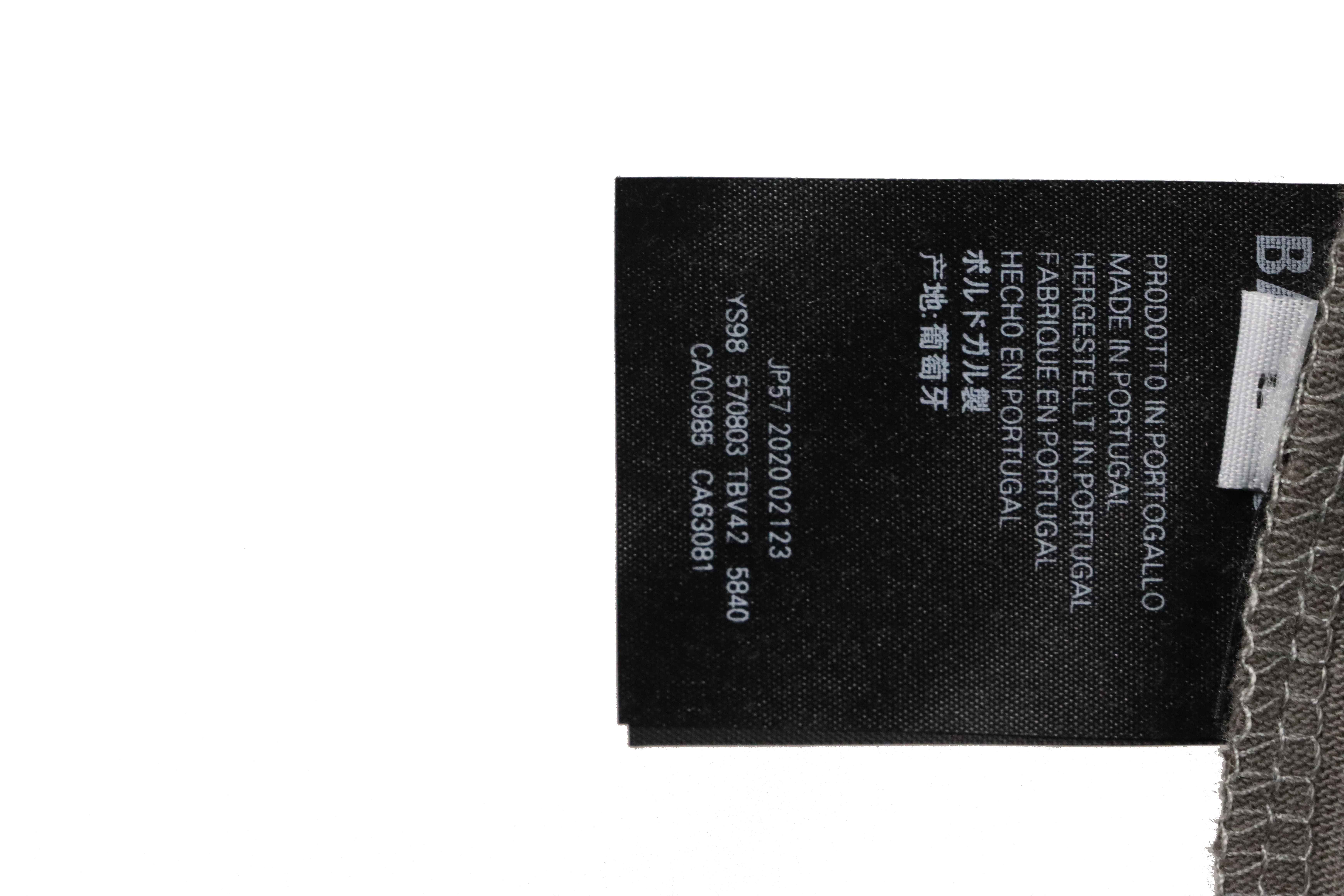 Balenciaga Rivet Puncture Washed Hole Short Sleeve Grey