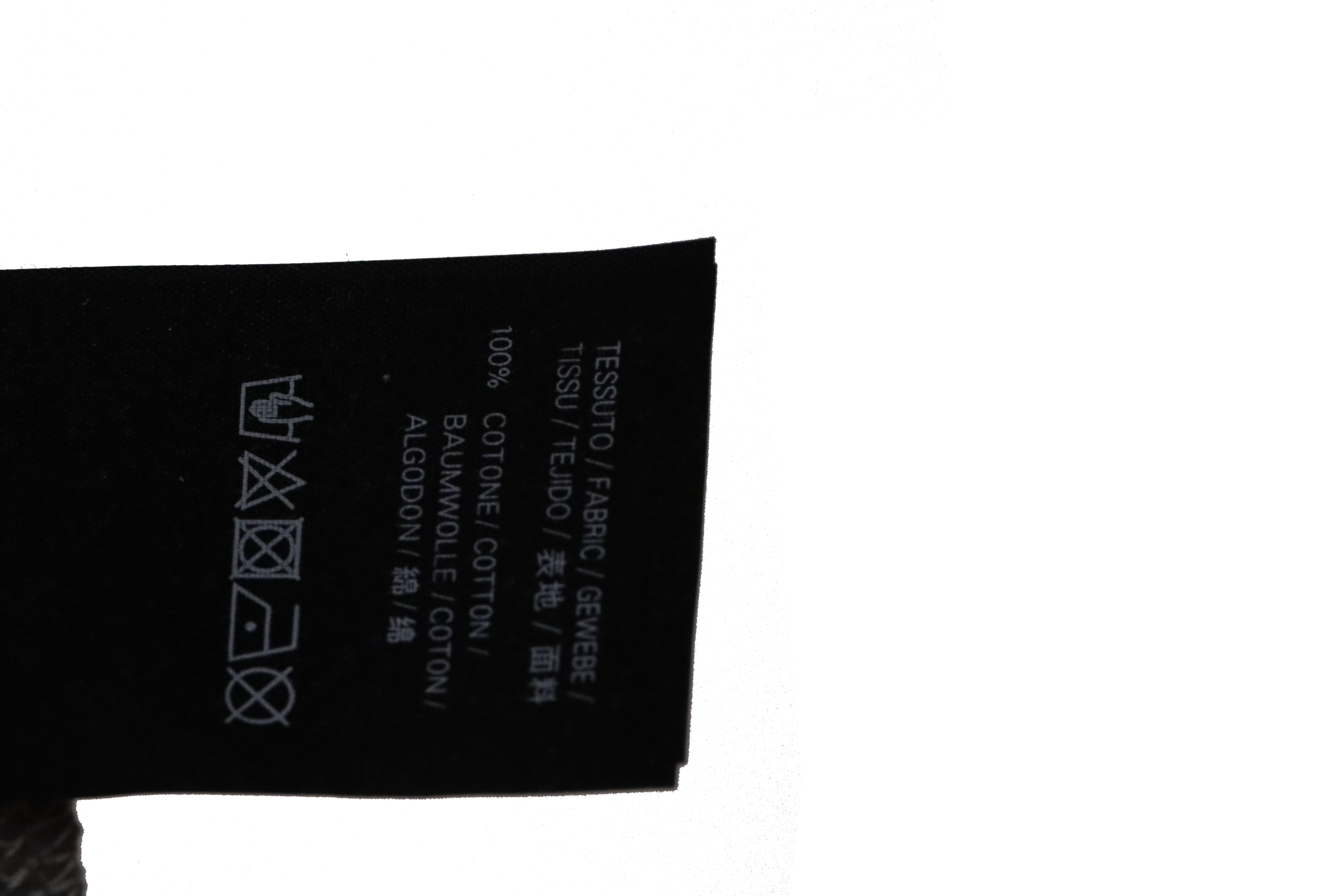 Balenciaga Rivet Puncture Washed Hole Short Sleeve Grey