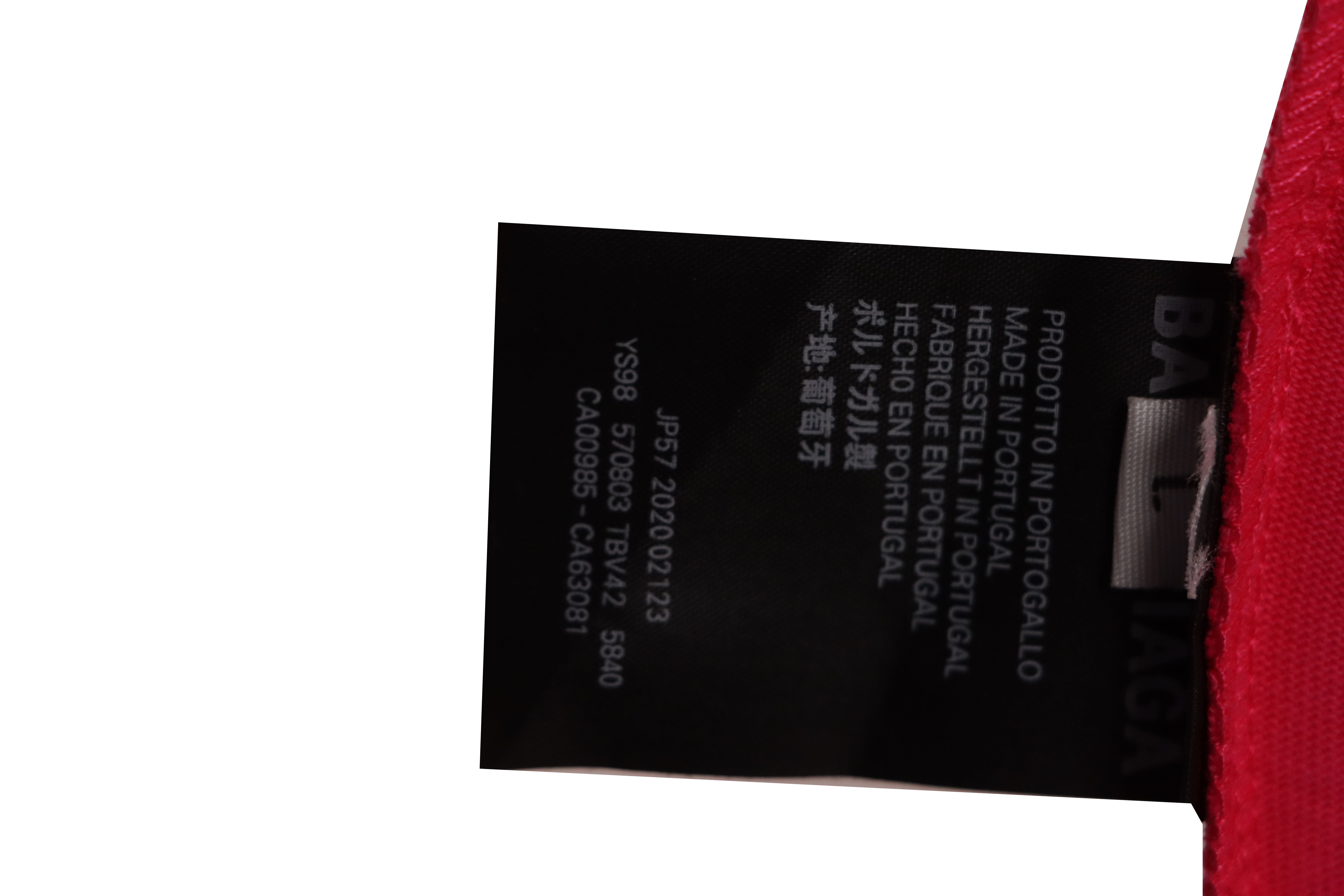 Balenciaga Rivet Puncture Washed Hole Short Sleeve Pink