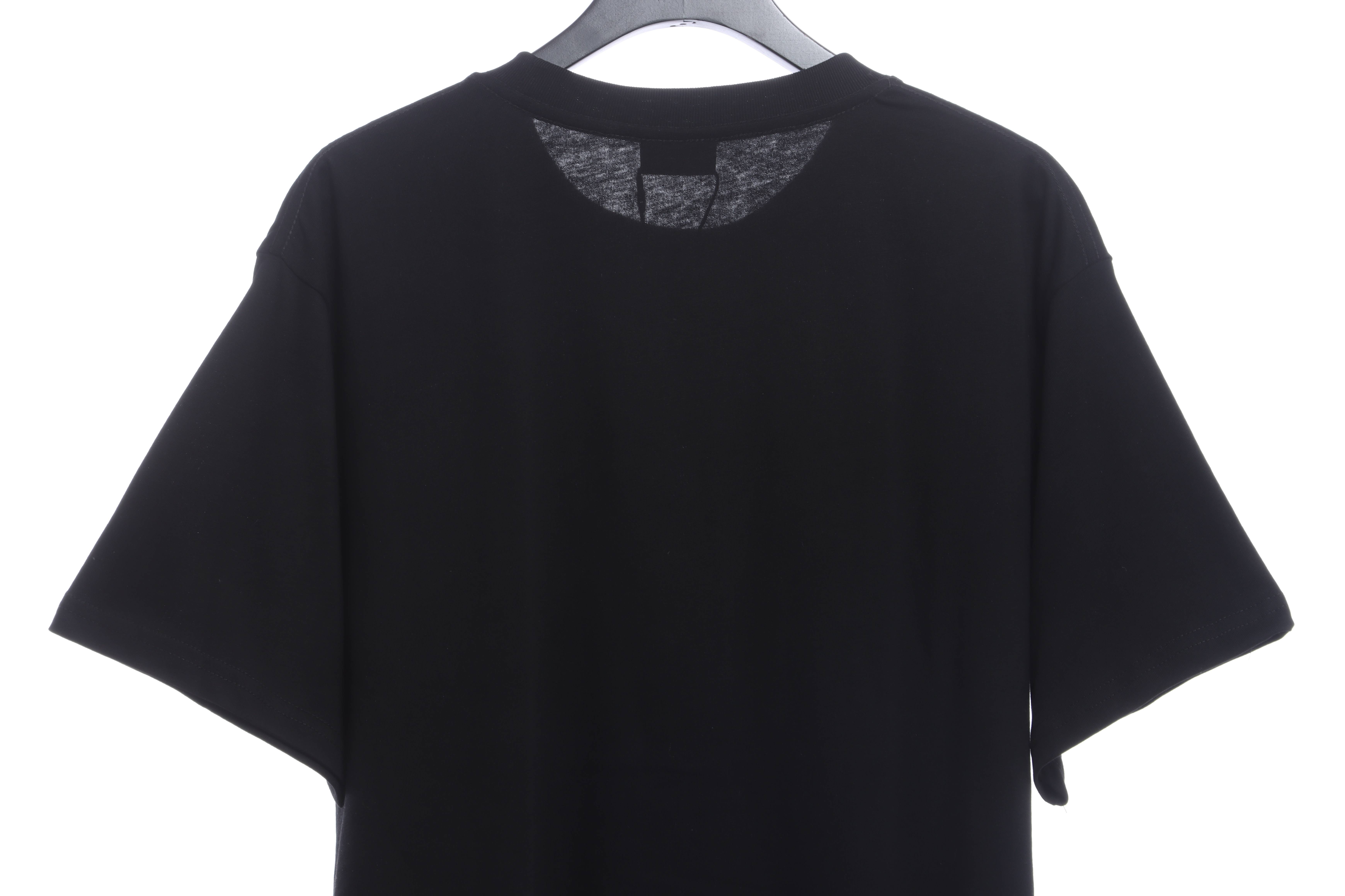 Balenciaga Shoes Lettering Short Sleeve Black