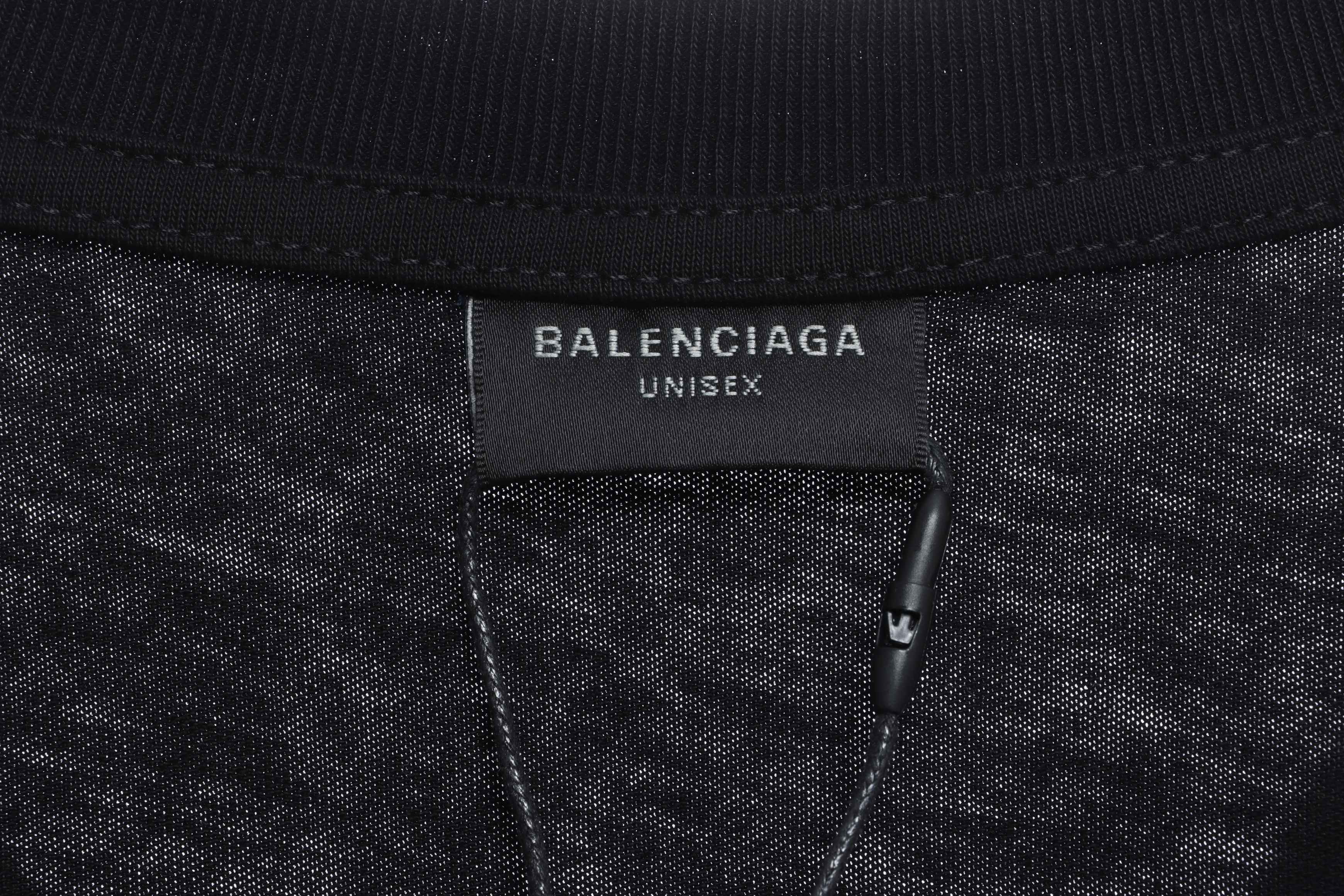 Balenciaga Shoes Lettering Short Sleeve Black