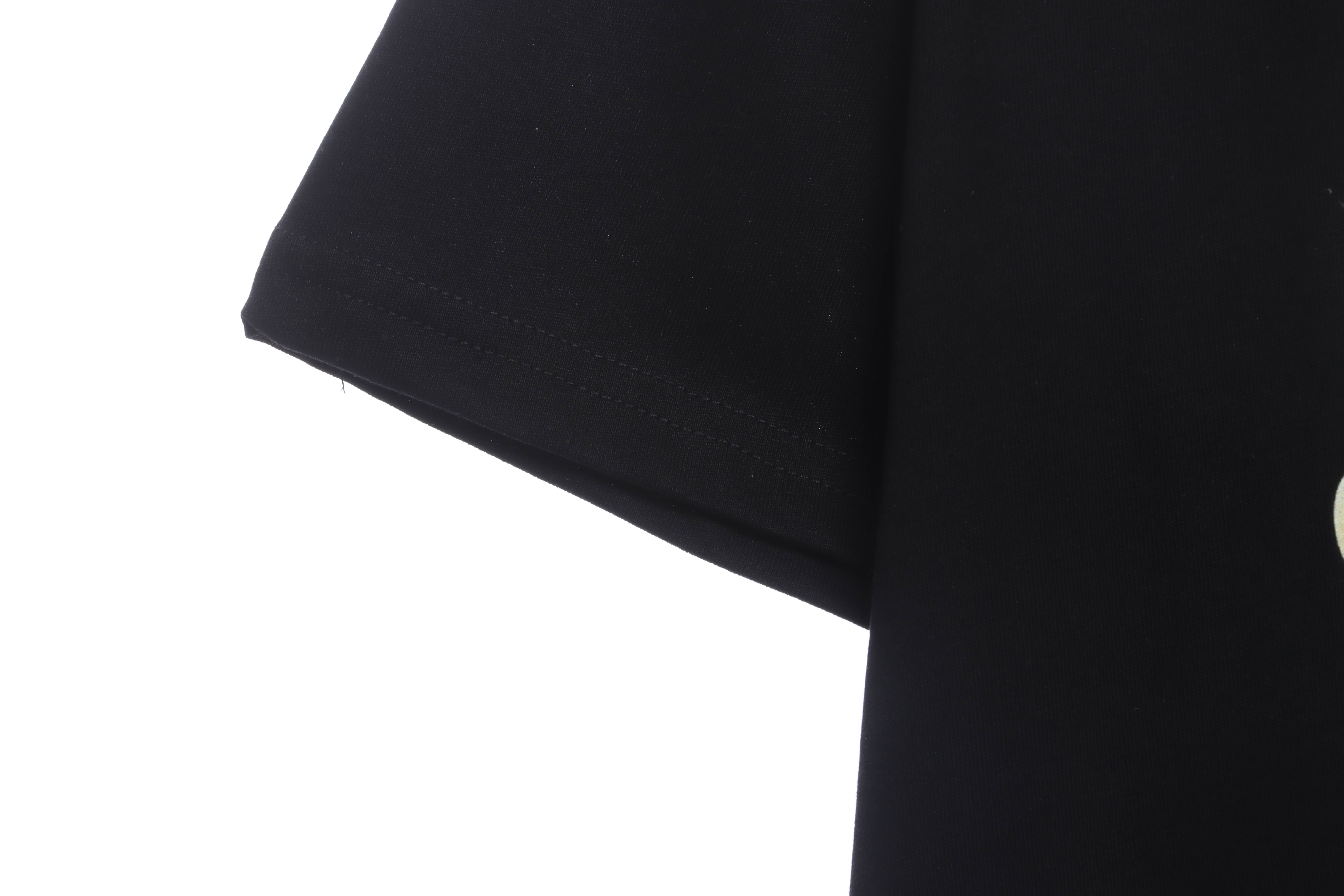 Balenciaga Shoes Lettering Short Sleeve Black