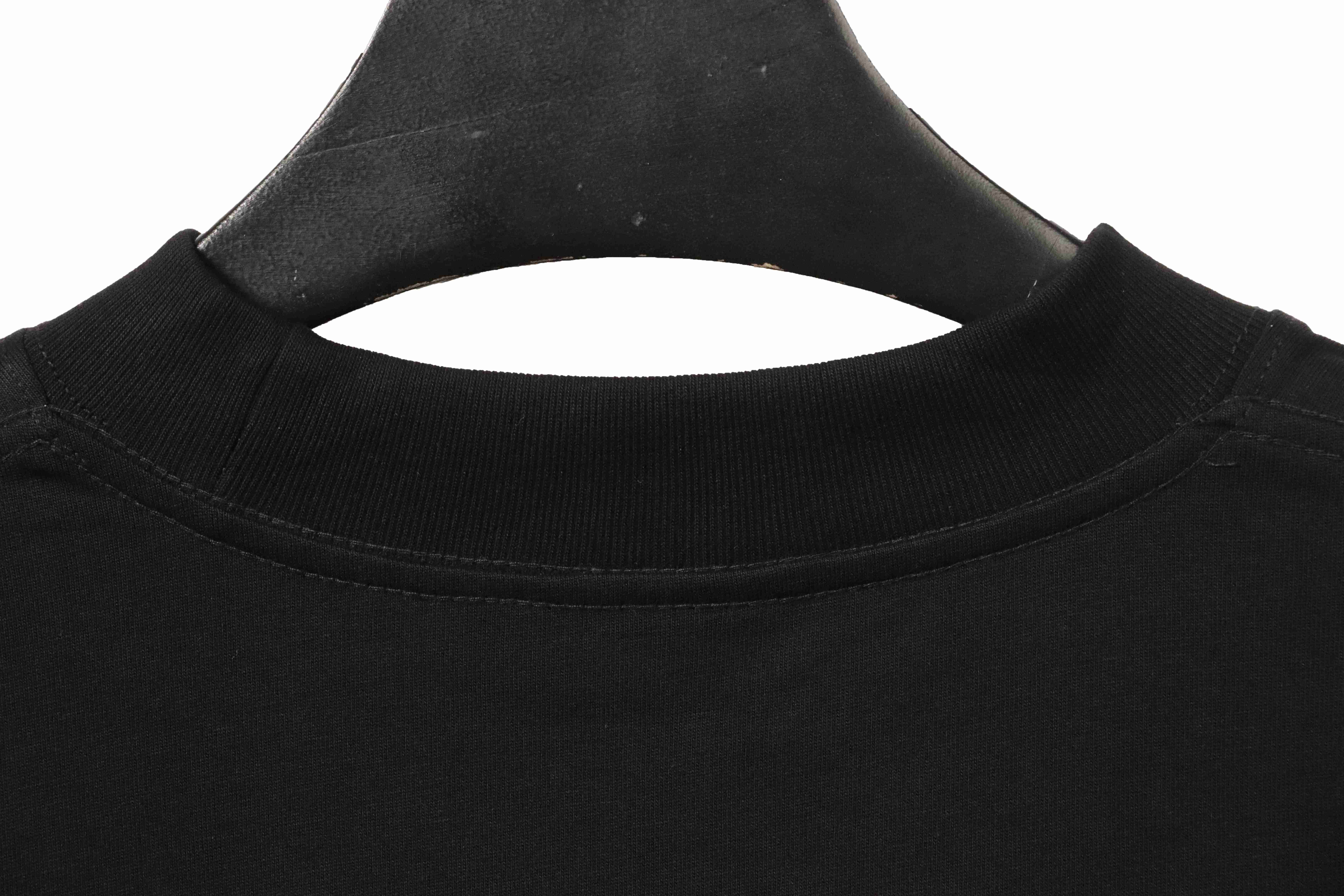 Balenciaga simple letter short sleeve black