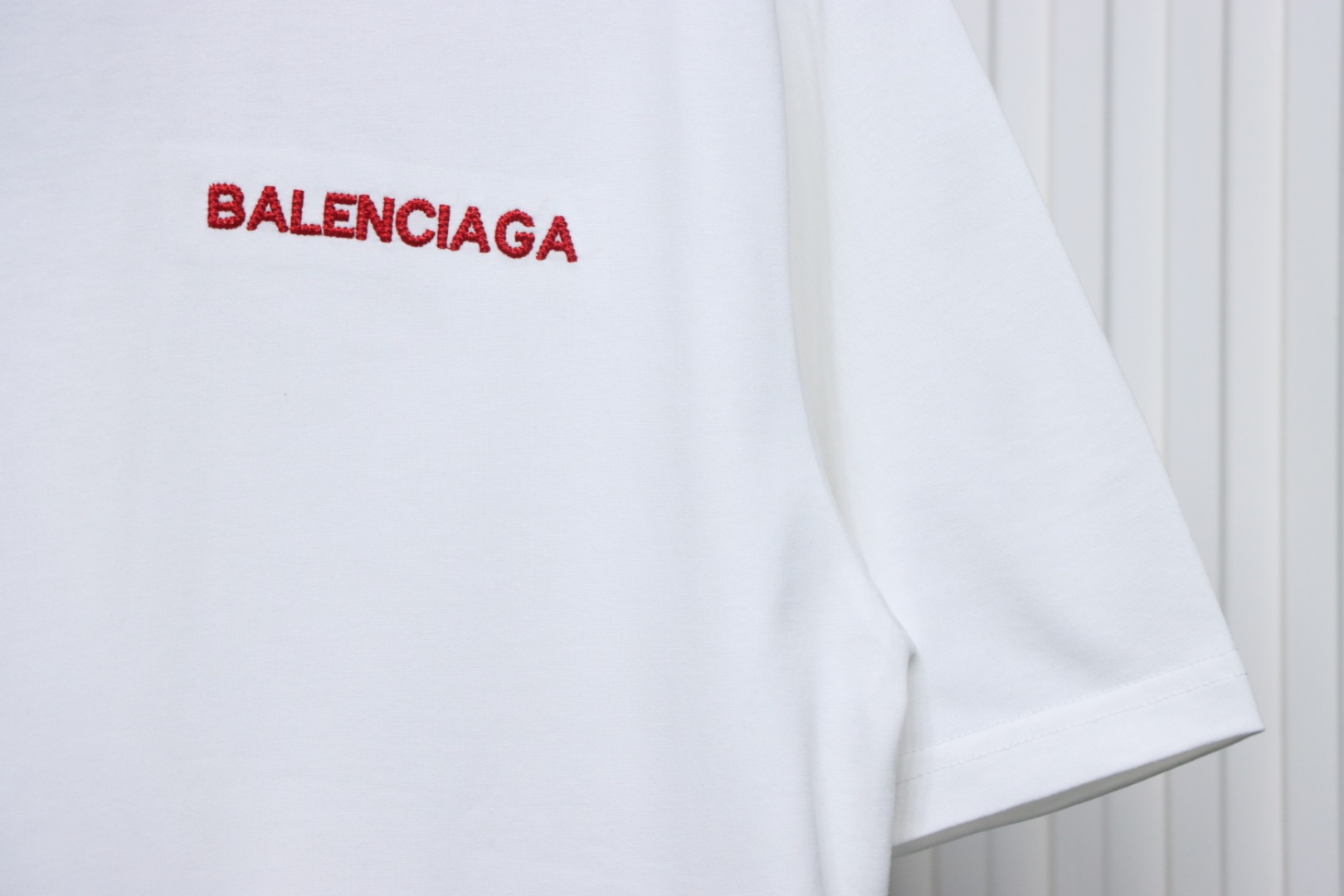 Balenciaga Tatami Embroidered Short Sleeve White