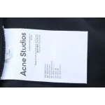 Acne Studios 24ss Small Letter Printed Short Sleeve Black