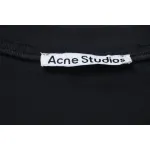 Acne Studios 24ss Small Letter Printed Short Sleeve Black