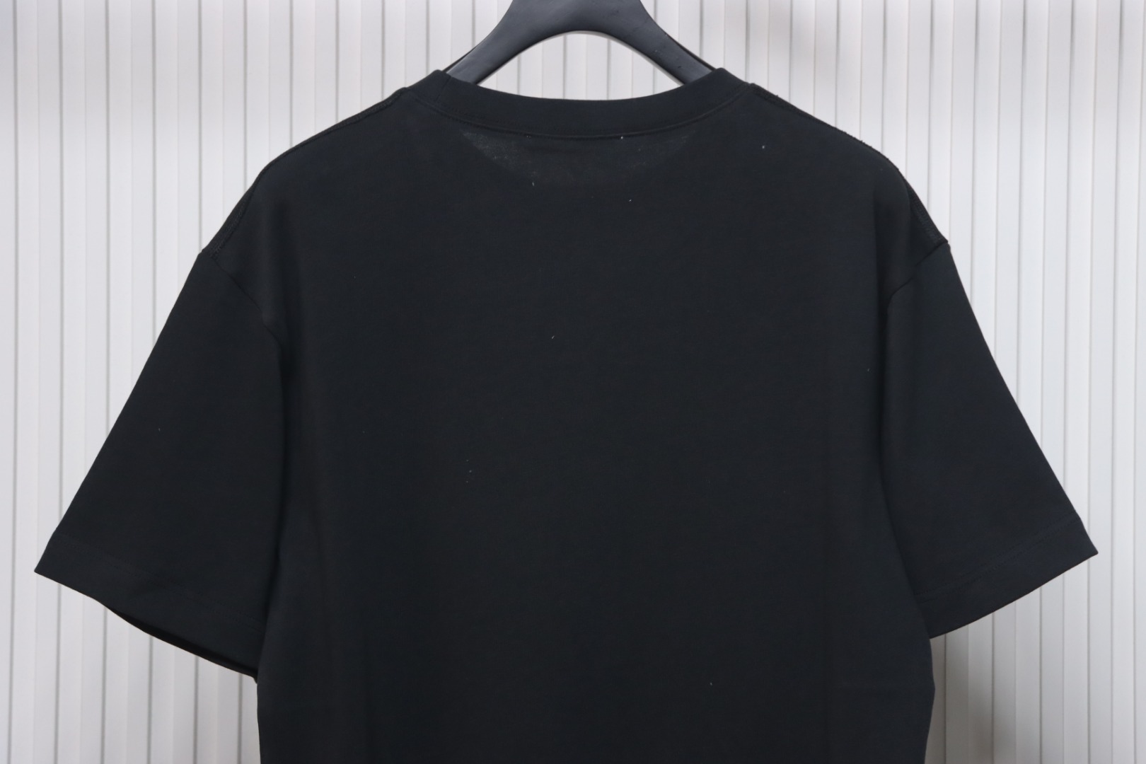 Acne Studios 24ss Small Letter Printed Short Sleeve Black