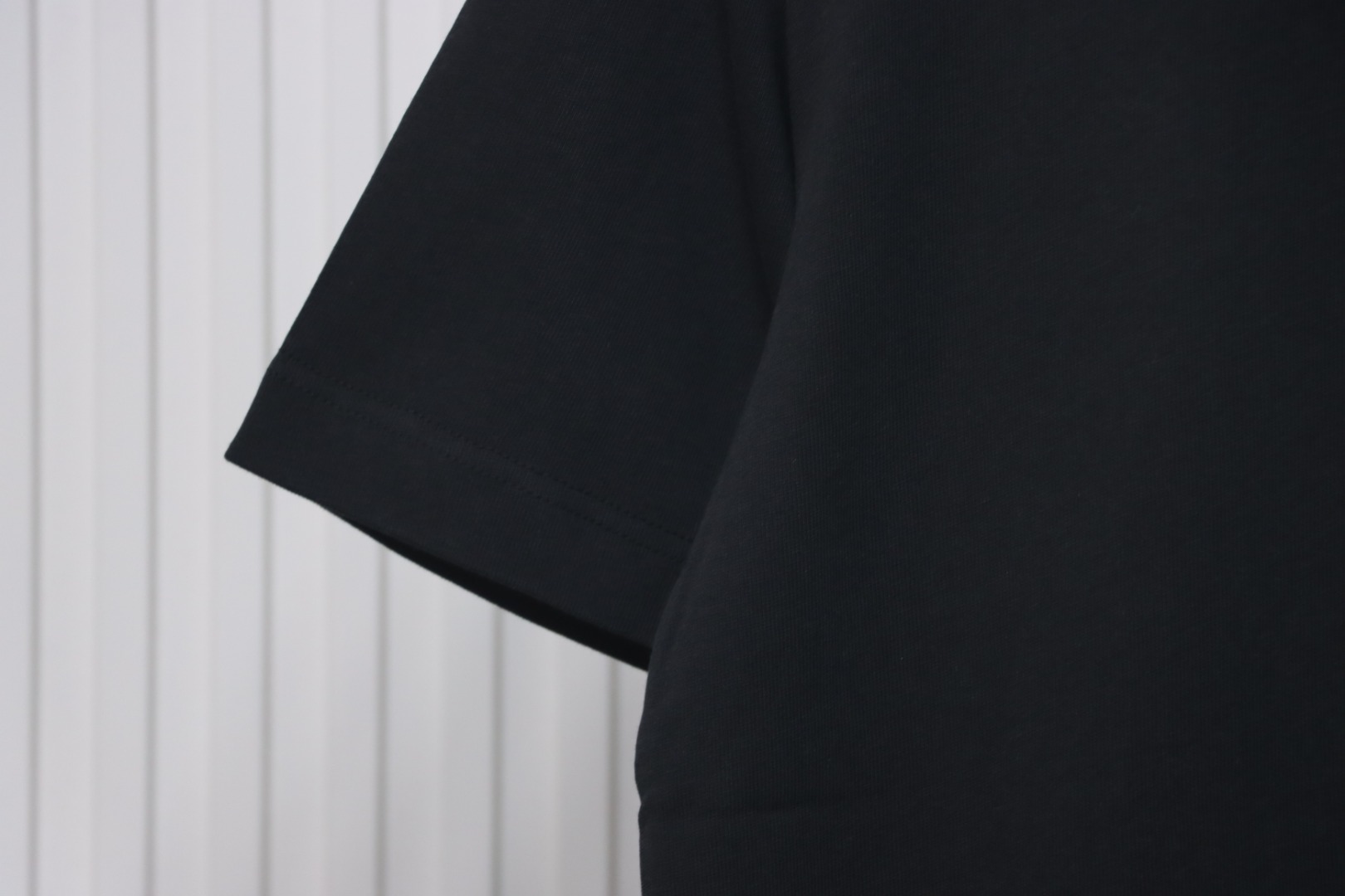 Acne Studios 24ss Small Letter Printed Short Sleeve Black