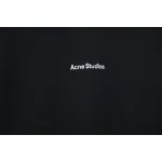 Acne Studios 24ss Small Letter Printed Short Sleeve Black
