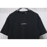 Acne Studios 24ss Small Letter Printed Short Sleeve Black