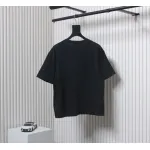 Acne Studios 24ss Small Letter Printed Short Sleeve Black