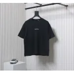 Acne Studios 24ss Small Letter Printed Short Sleeve Black