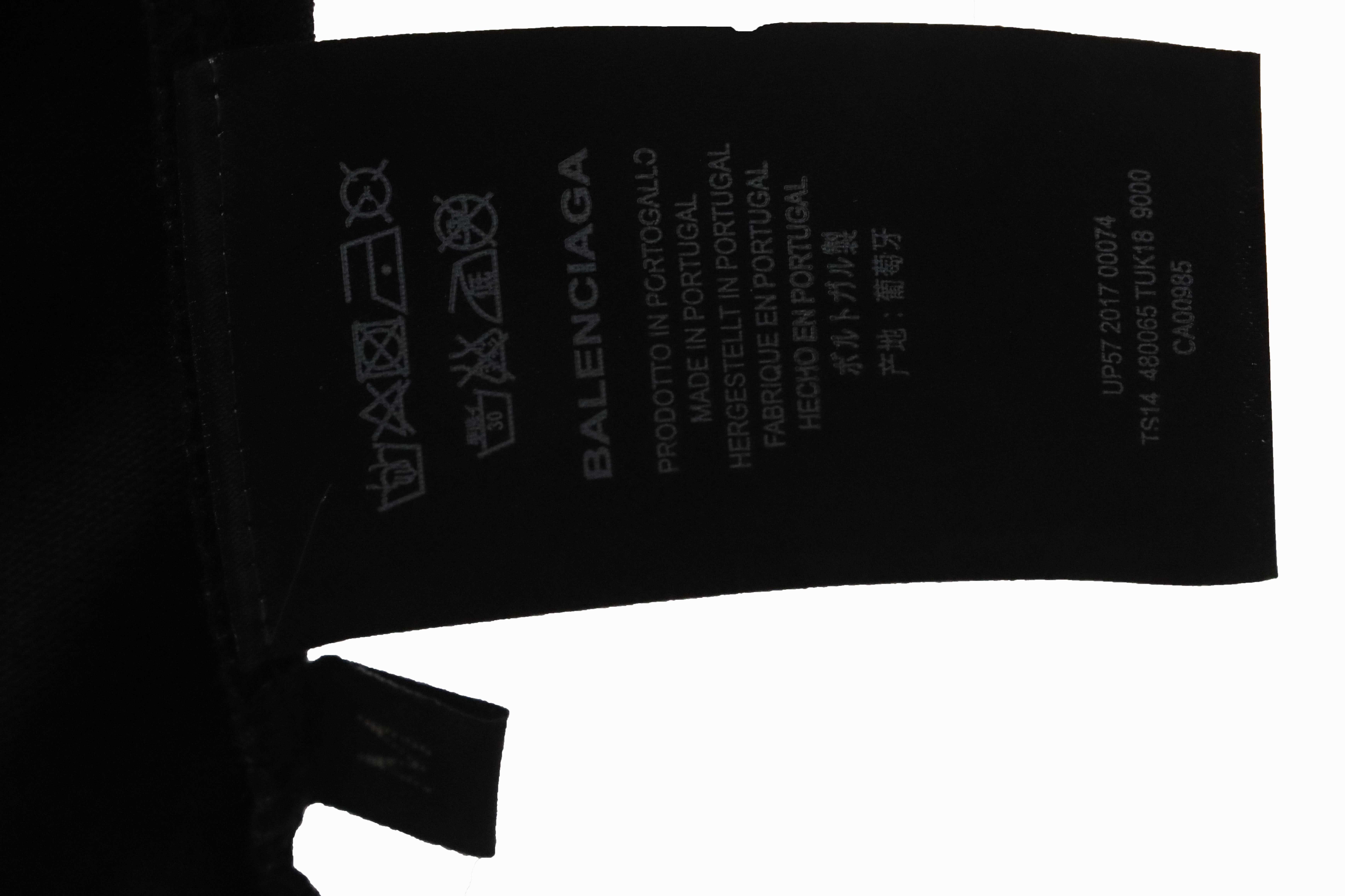 Balenciaga 3M Lettering Short Sleeve Black