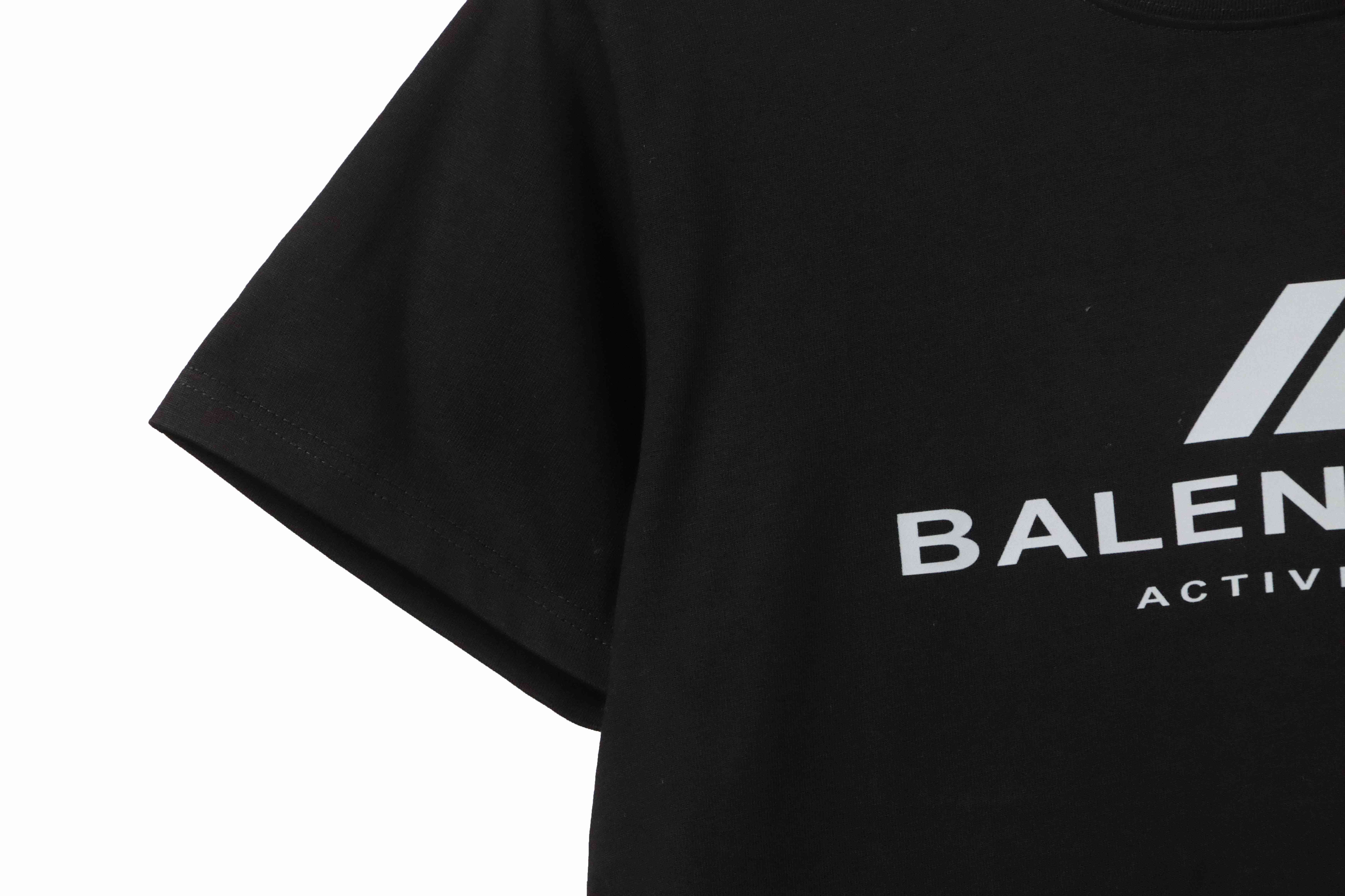 Balenciaga 3M Lettering Short Sleeve Black