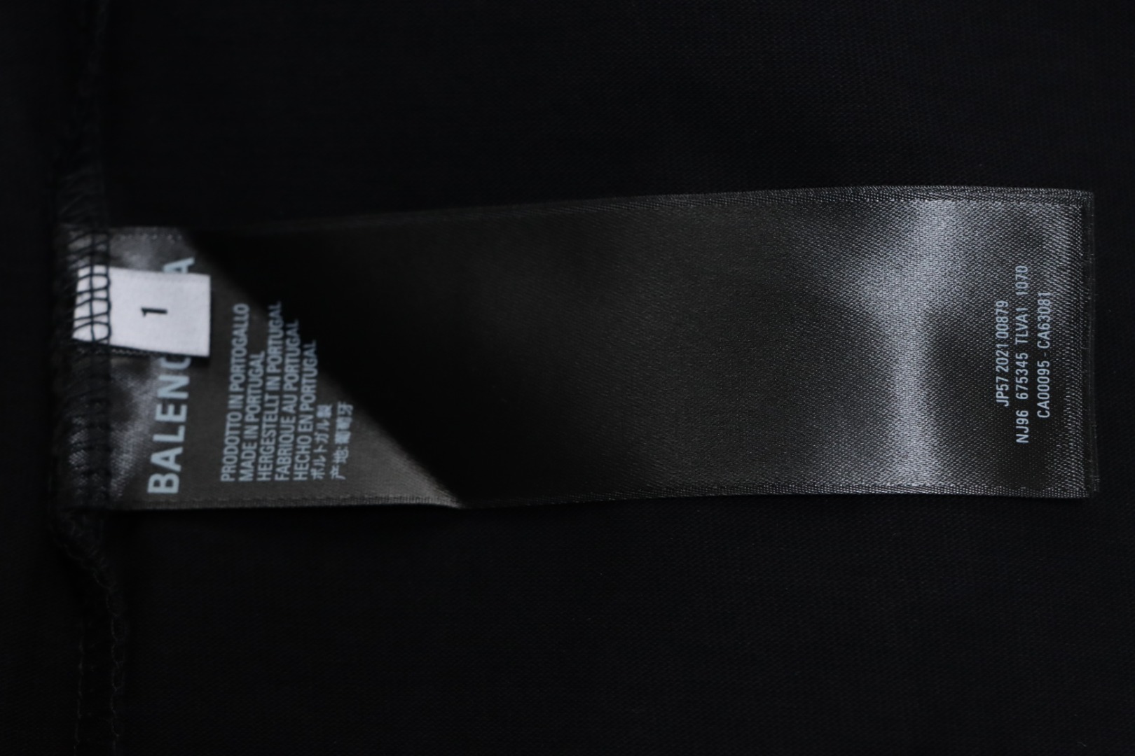 Balenciaga BLCG 24ss small R logo printed short-sleeved T-shirt black