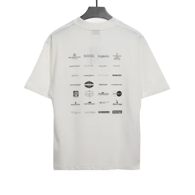 Balenciaga classic logo short-sleeve White 02