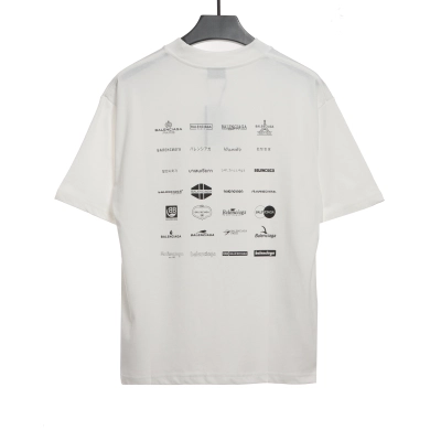 Balenciaga classic logo short-sleeve White 02