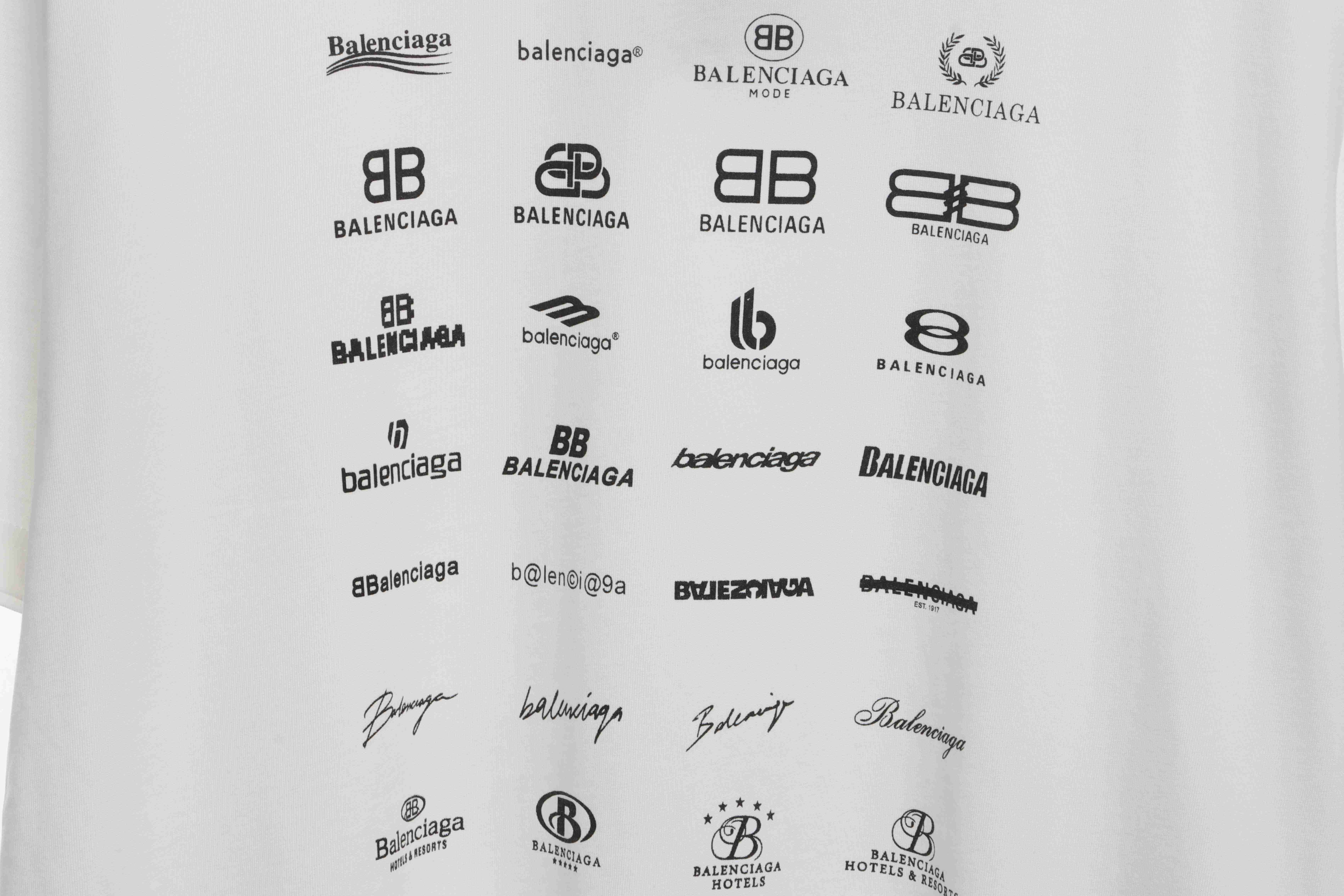 Balenciaga classic logo short-sleeve White