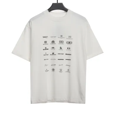 Balenciaga classic logo short-sleeve White 01