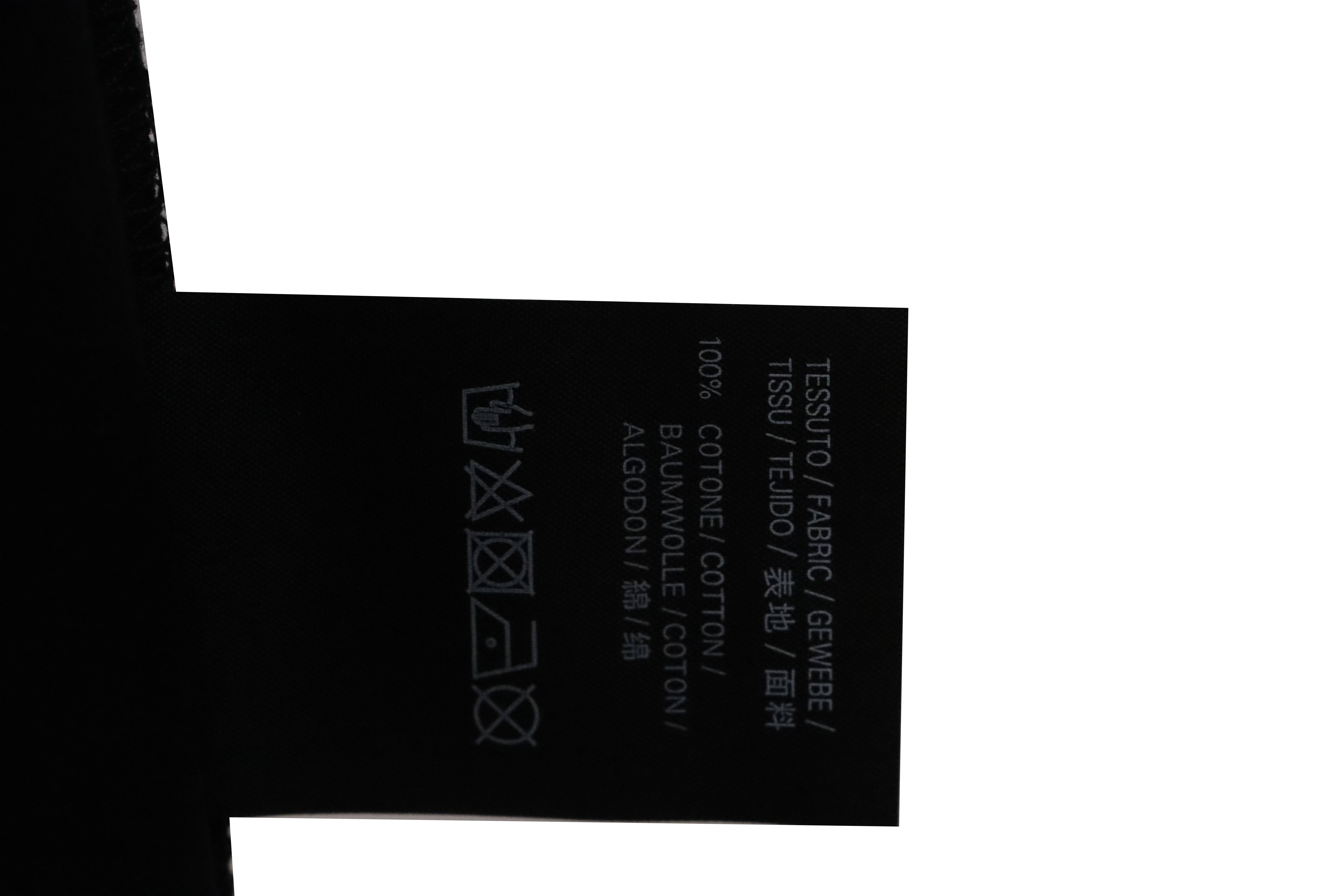 Balenciaga Rivet Puncture Washed Hole Short Sleeve black